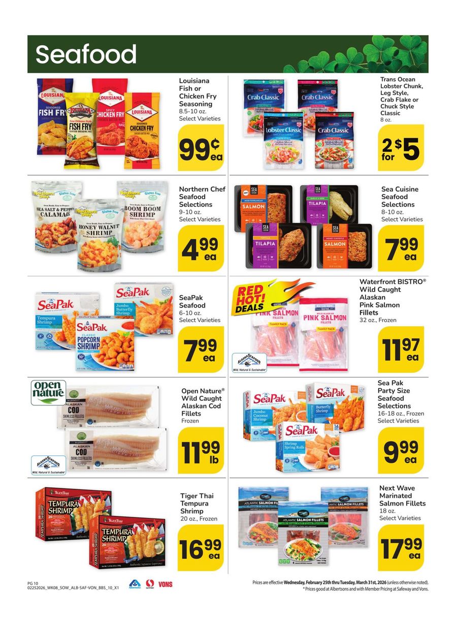 Vons Supermarket offers in Southwest from 25 February to 31 March 2026 Big Book Of Savings
