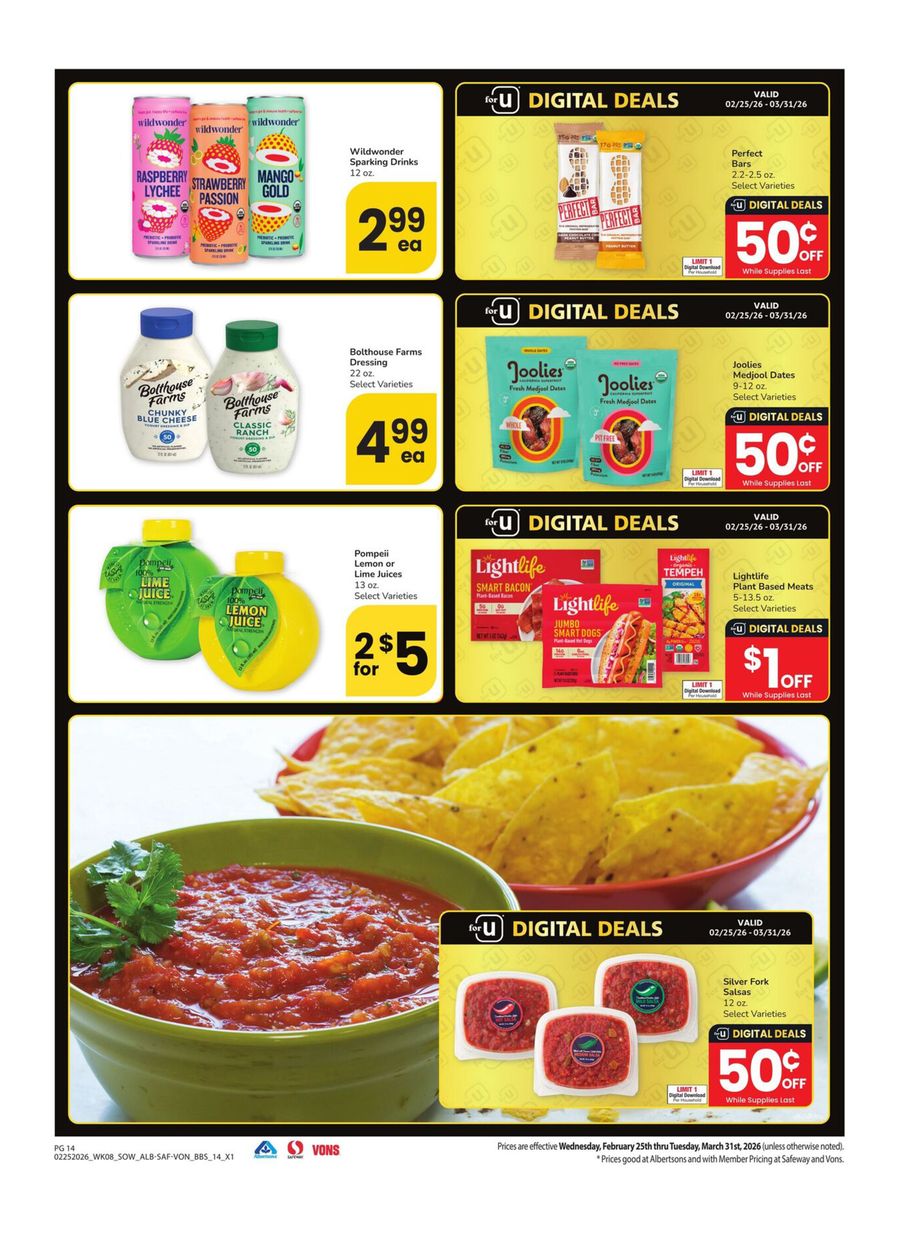 Vons Supermarket offers in Southwest from 25 February to 31 March 2026 Big Book Of Savings