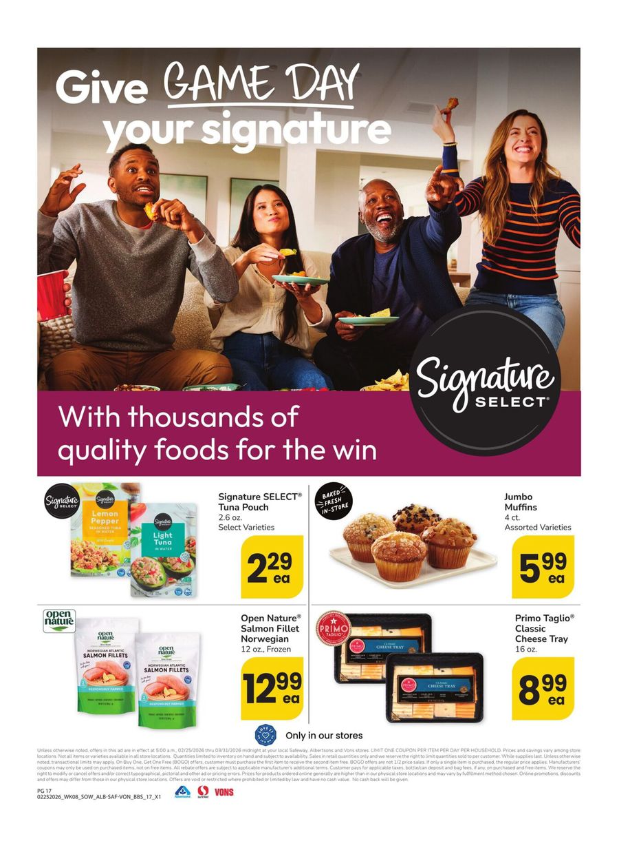 Vons Supermarket offers in Southwest from 25 February to 31 March 2026 Big Book Of Savings