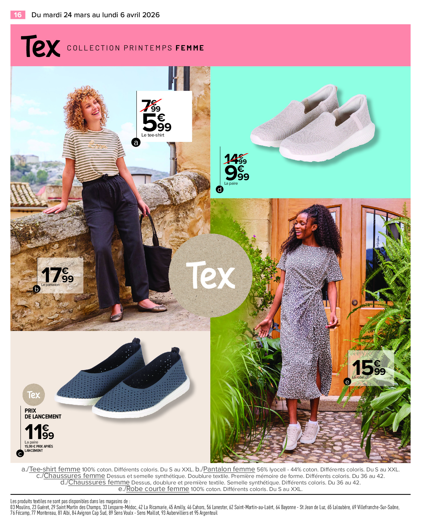 Offres Carrefour France de 24 mars à 6 avril 2026 TEXTILE SPÉCIAL PRINTEMPS