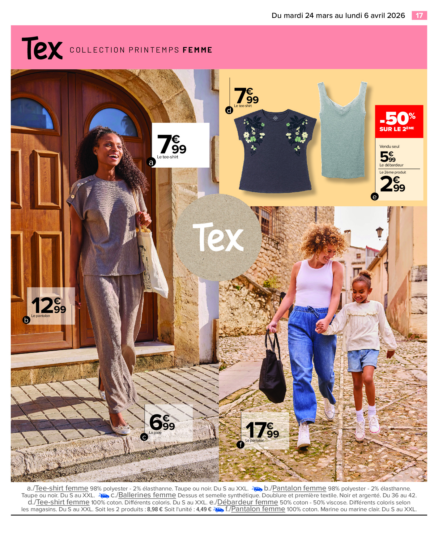 Offres Carrefour France de 24 mars à 6 avril 2026 TEXTILE SPÉCIAL PRINTEMPS