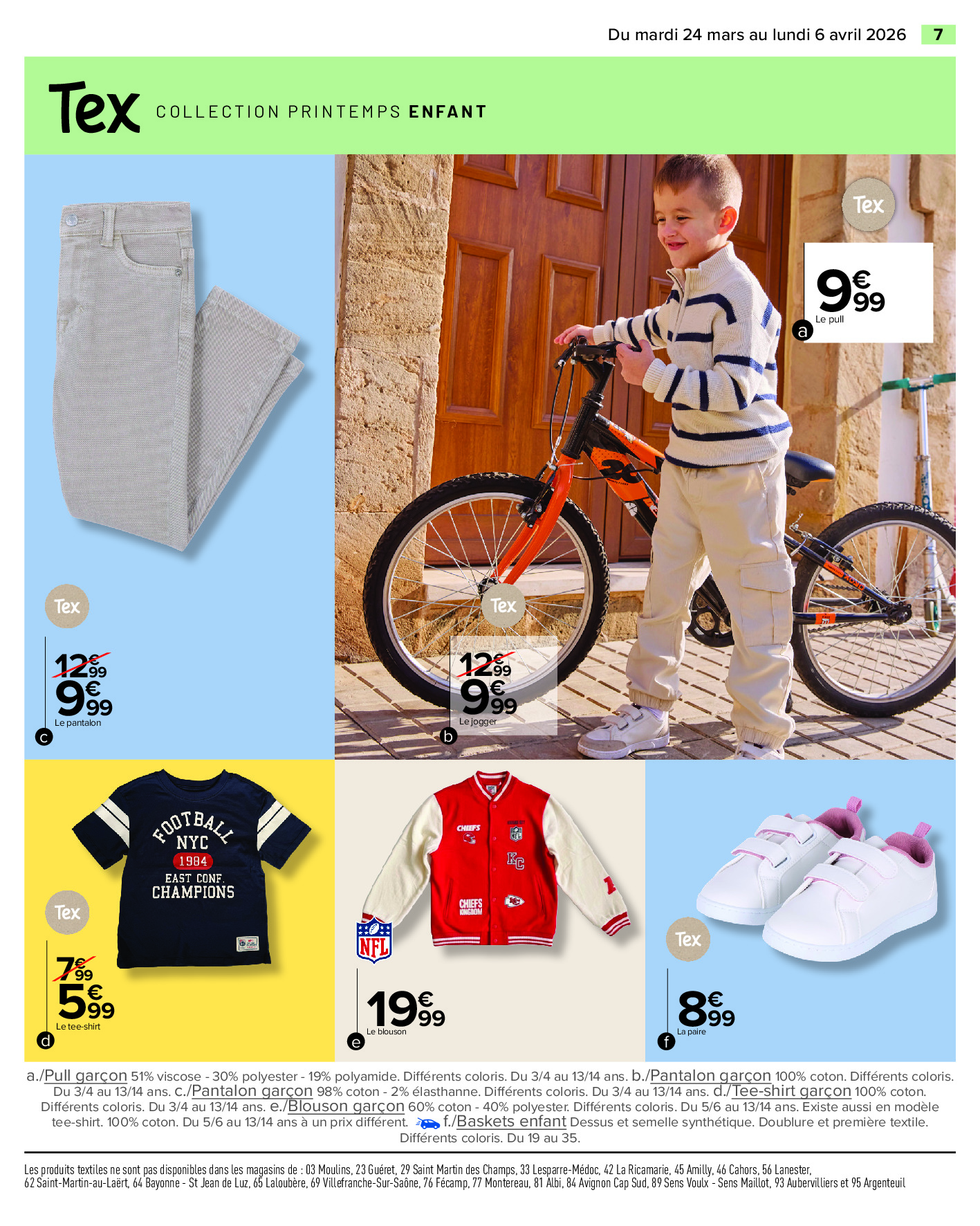 Offres Carrefour France de 24 mars à 6 avril 2026 TEXTILE SPÉCIAL PRINTEMPS