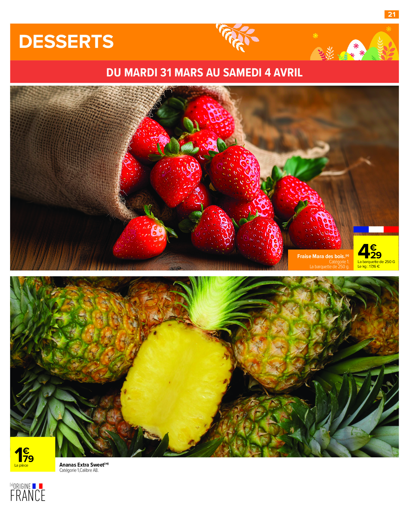 Offres Carrefour France de 27 mars à 6 avril 2026 PAQUES FESTIF