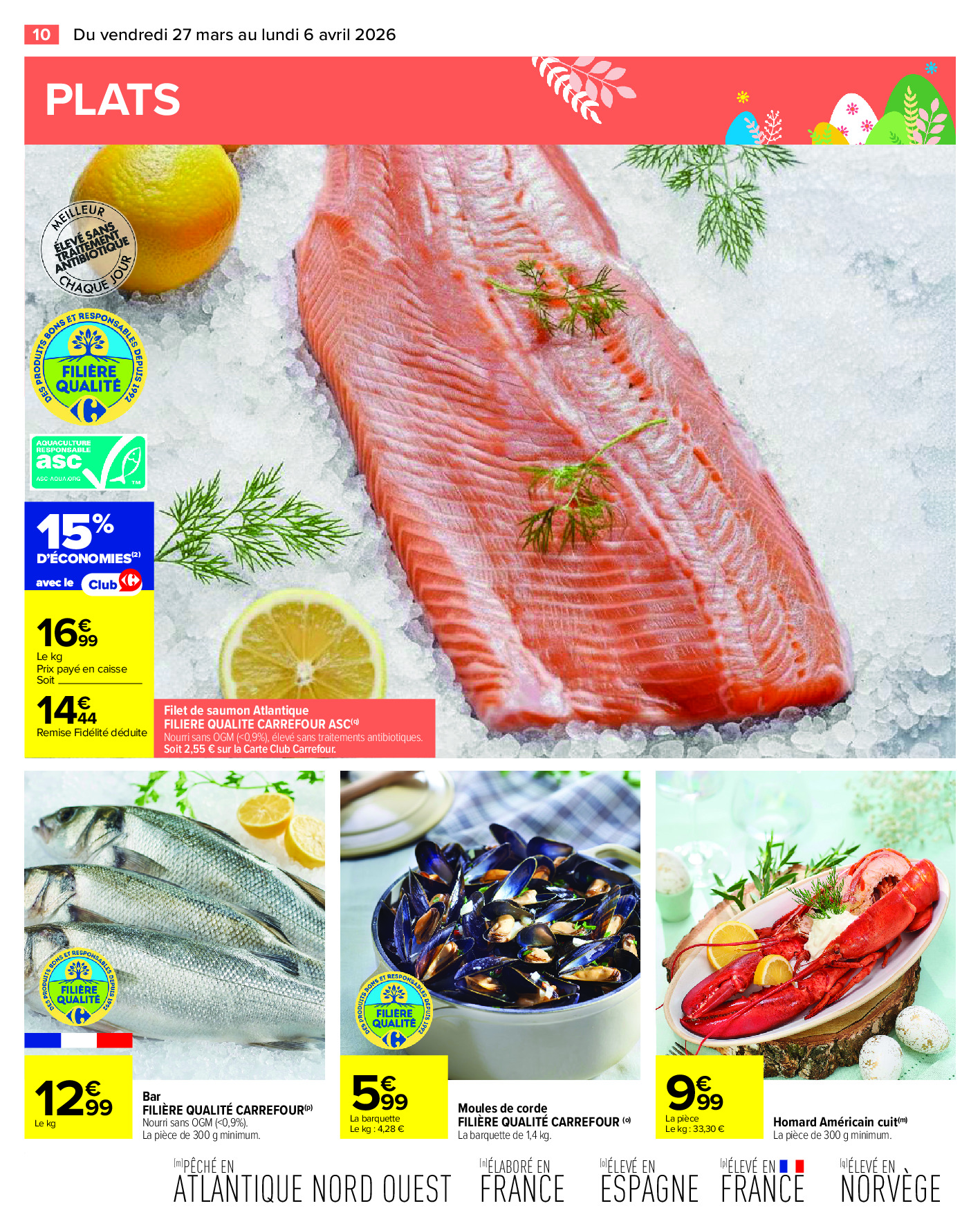 Offres Carrefour France de 27 mars à 6 avril 2026 PAQUES FESTIF