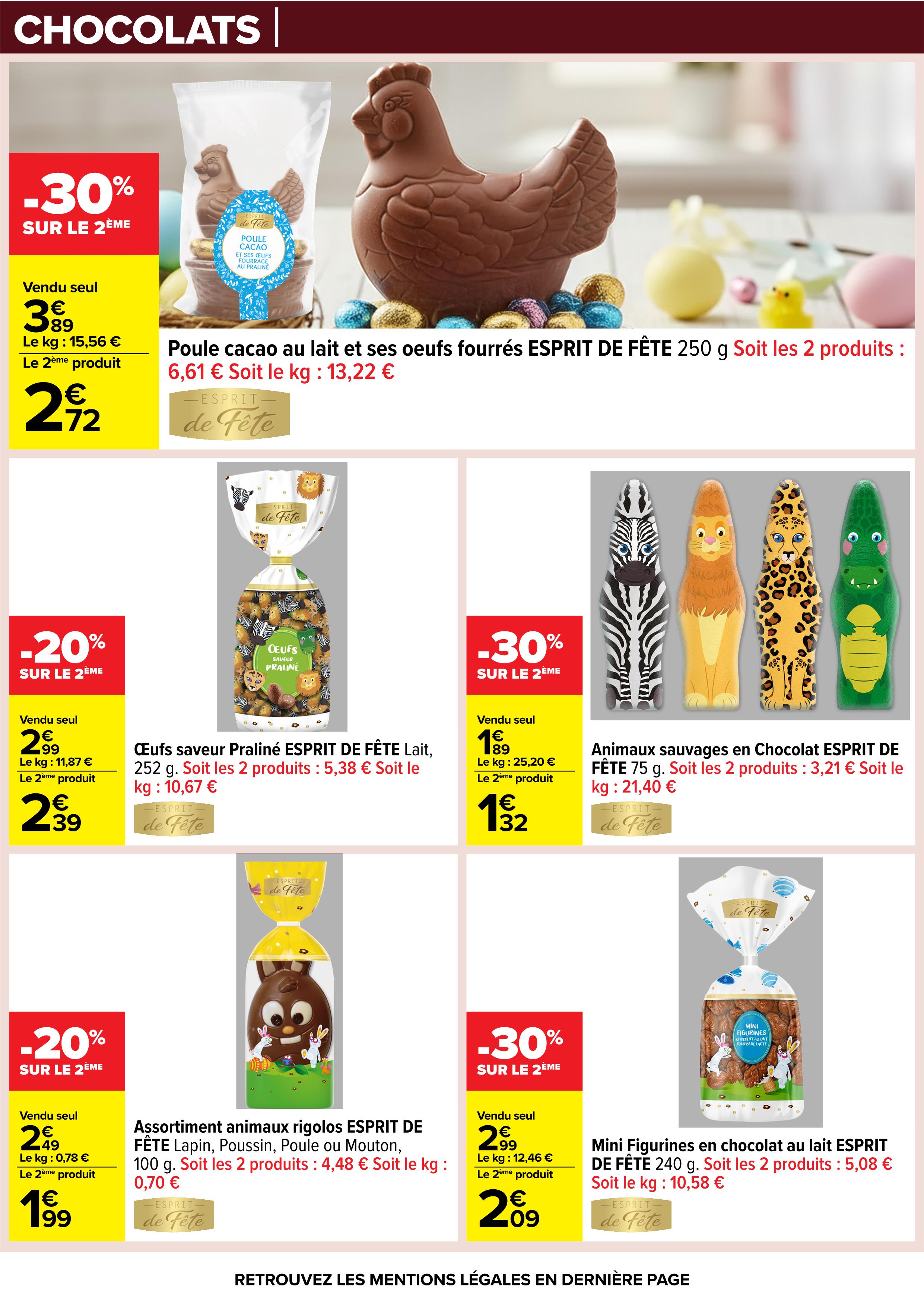 Offres Carrefour France de 24 mars à 6 avril 2026 PÂQUES POUR TOUS LES GOÛTS