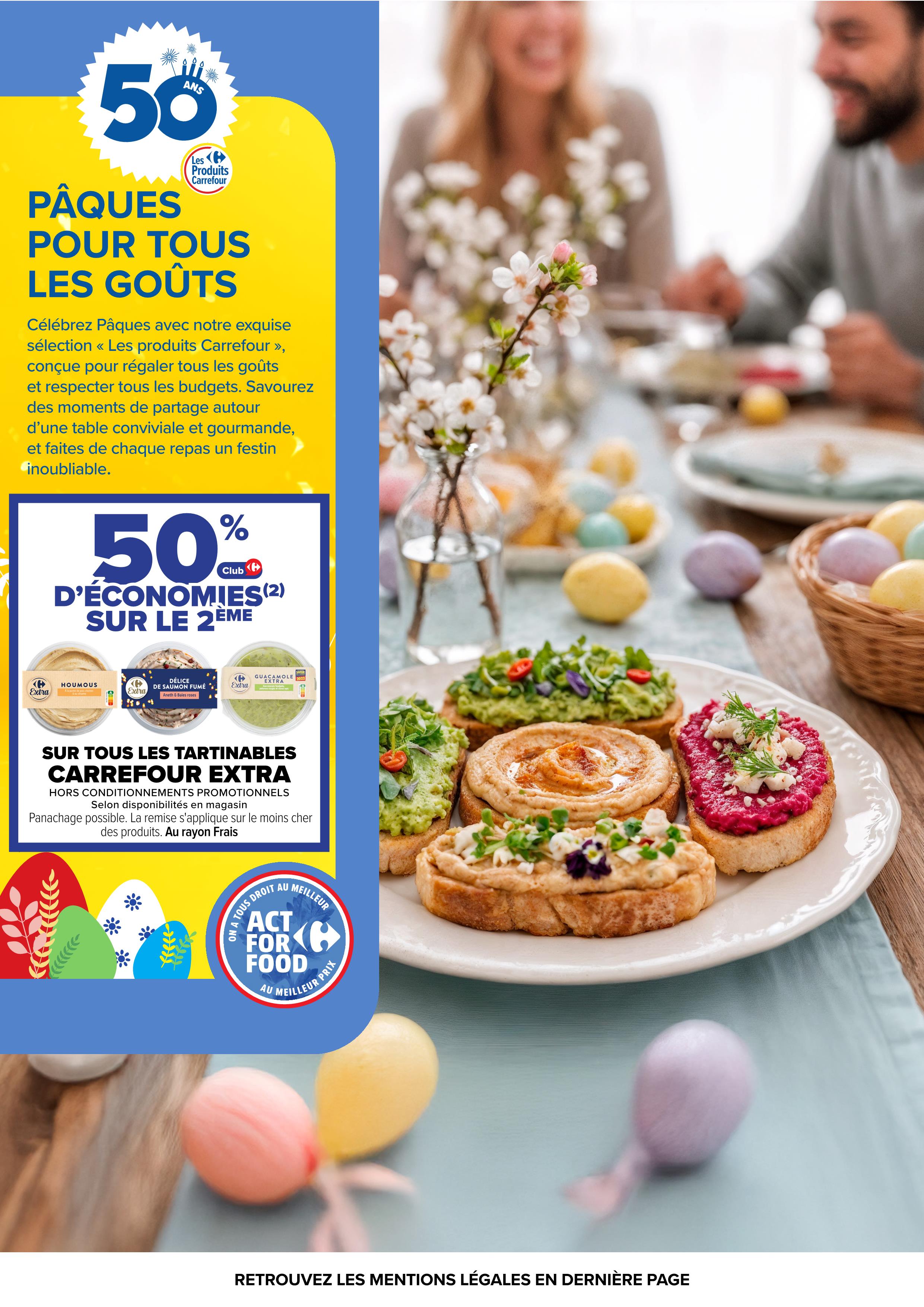 Offres Carrefour France de 24 mars à 6 avril 2026 PÂQUES POUR TOUS LES GOÛTS