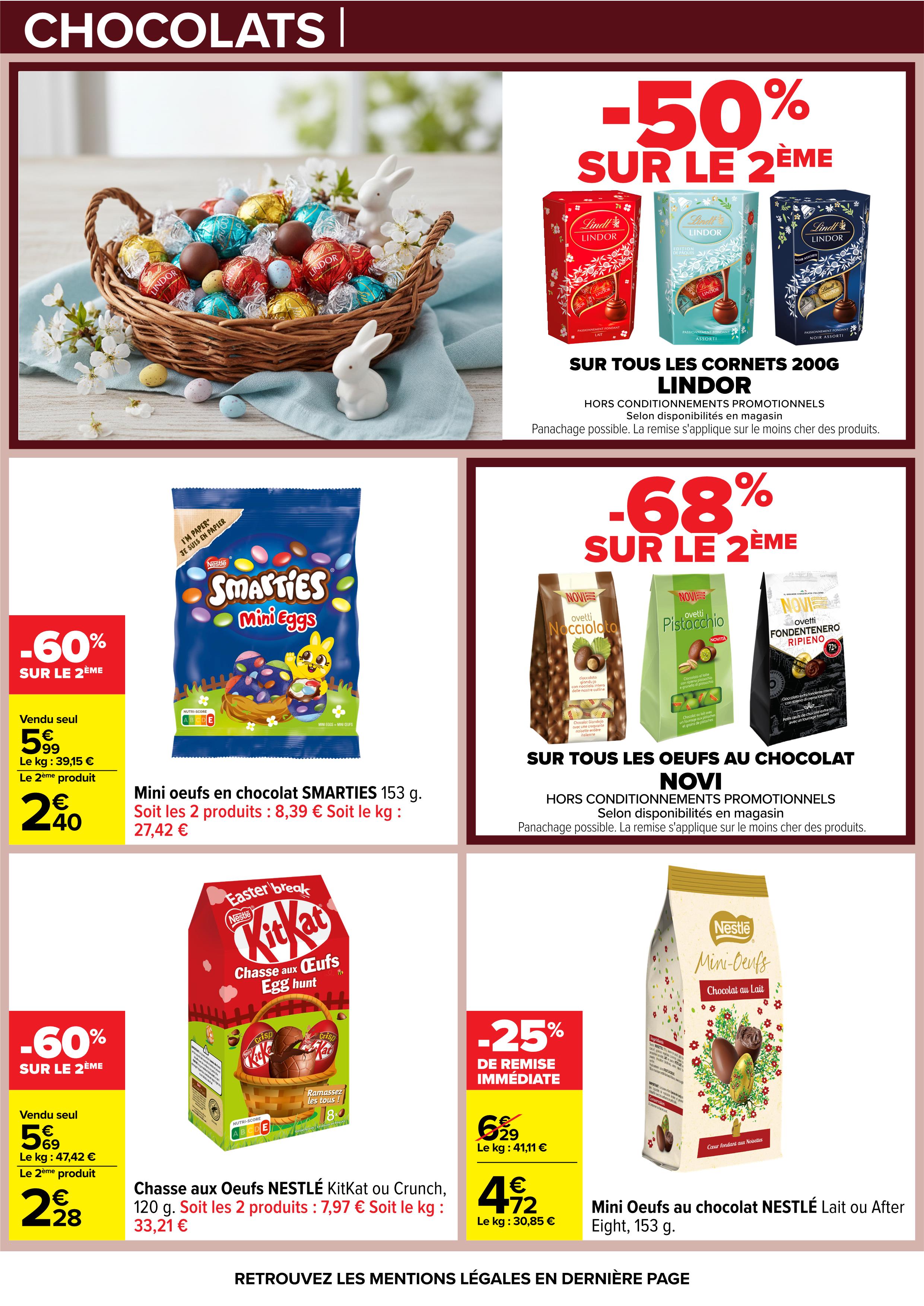 Offres Carrefour France de 24 mars à 6 avril 2026 PÂQUES POUR TOUS LES GOÛTS