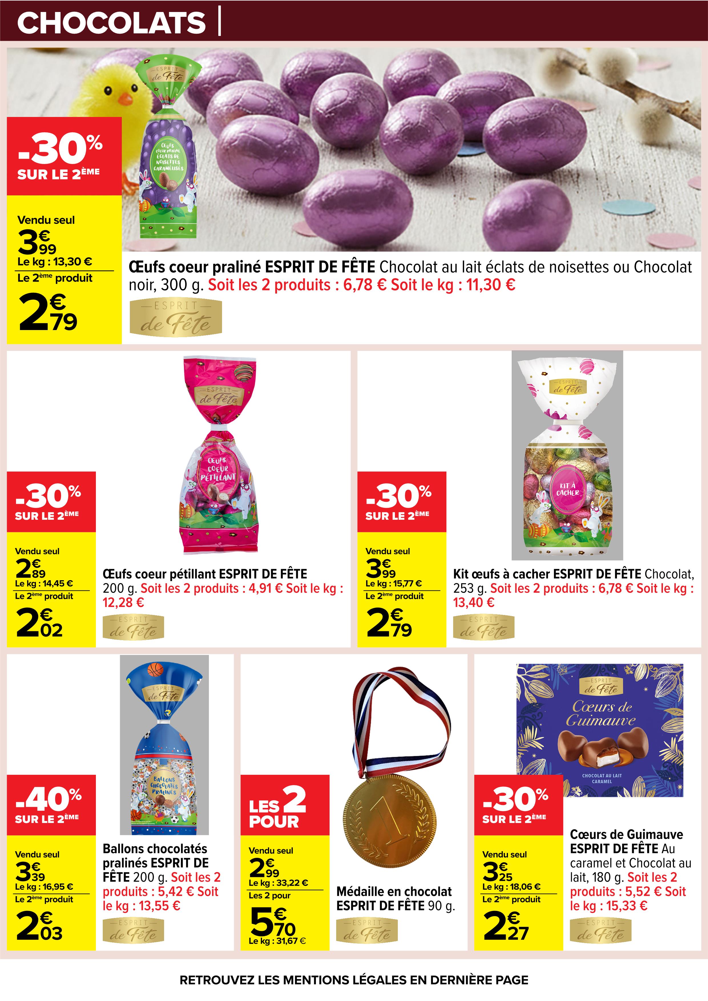 Offres Carrefour France de 24 mars à 6 avril 2026 PÂQUES POUR TOUS LES GOÛTS