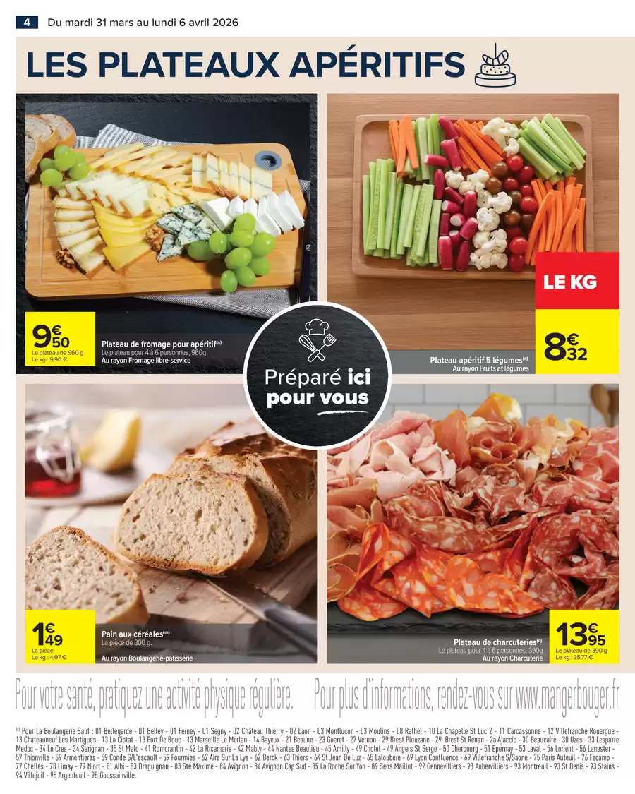 Offres Carrefour France de 31 mars à 6 avril 2026 PRÉPARÉ IÇI POUR VOUS