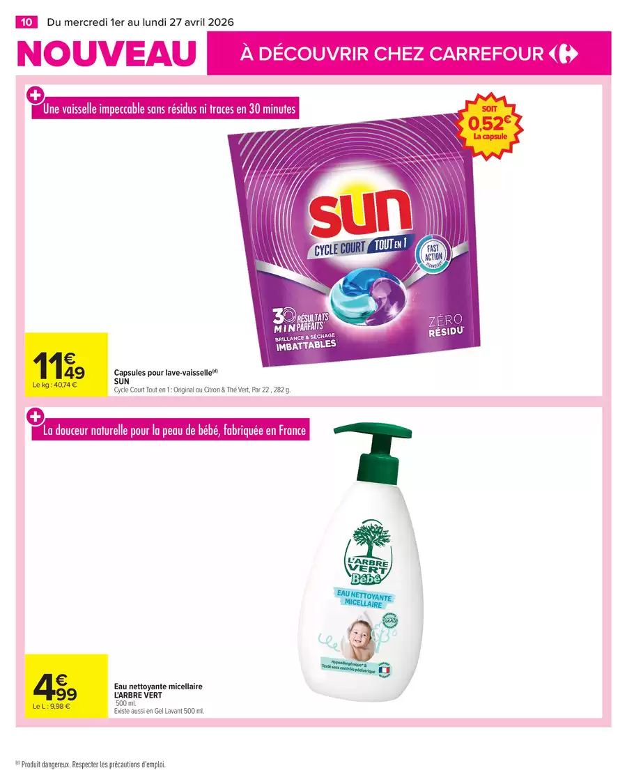 Carrefour France offers from 1 to 27 April 2026 The news you should not miss