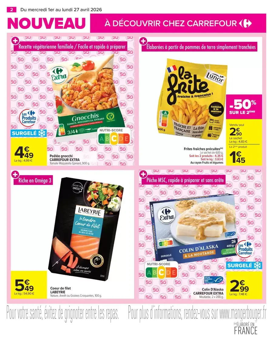 Carrefour France offers from 1 to 27 April 2026 The news you should not miss