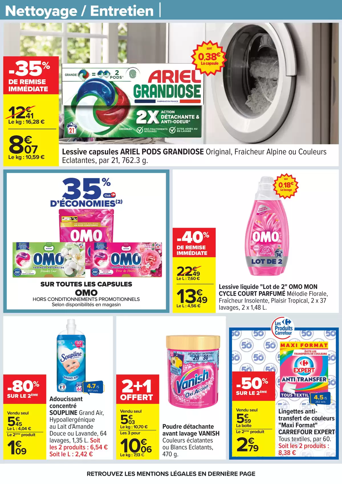 Ofertas de Carrefour Francia de 31 marzo a 13 abril 2026 FIESTA CREPES