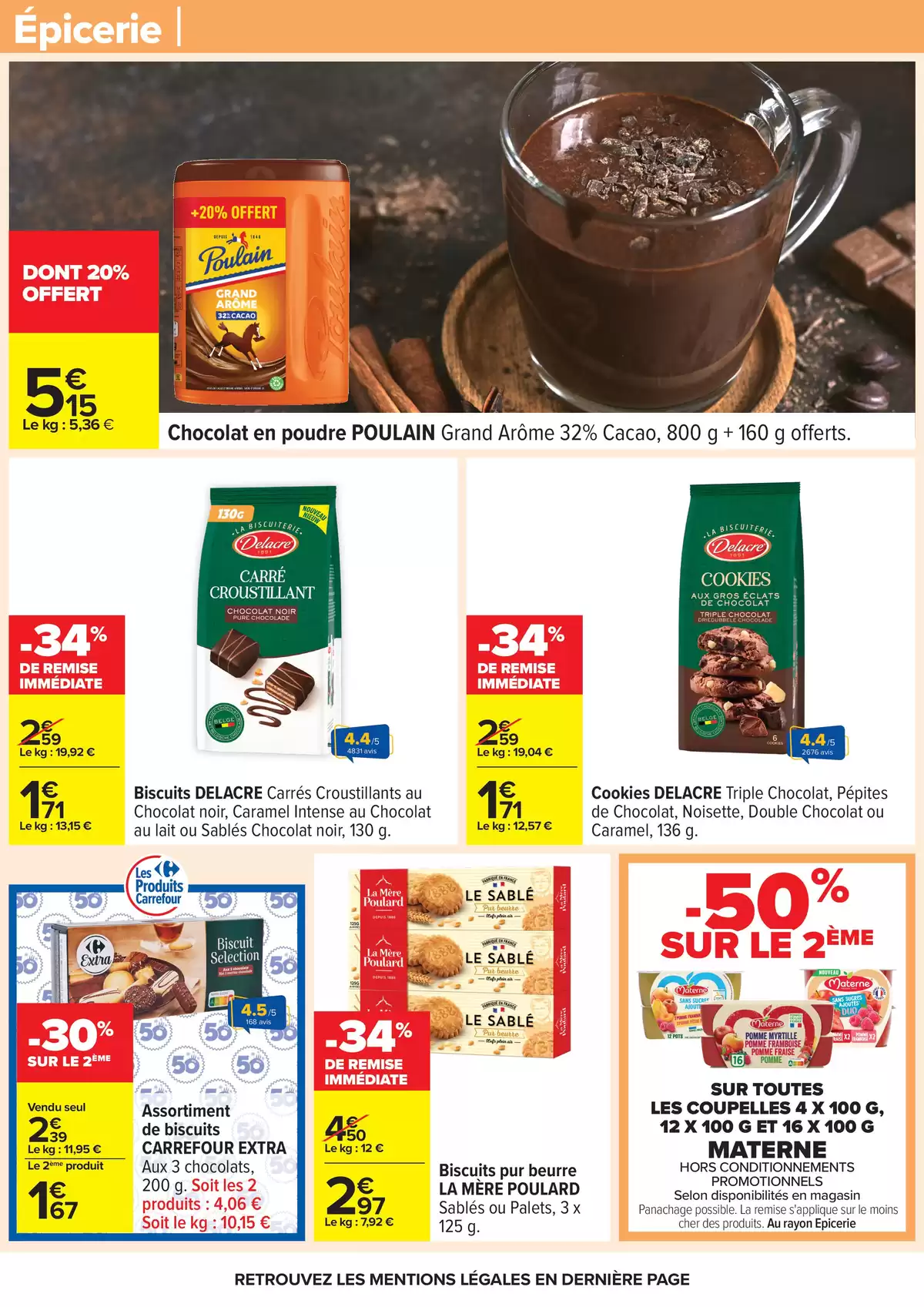 Ofertas de Carrefour Francia de 31 marzo a 13 abril 2026 FIESTA CREPES