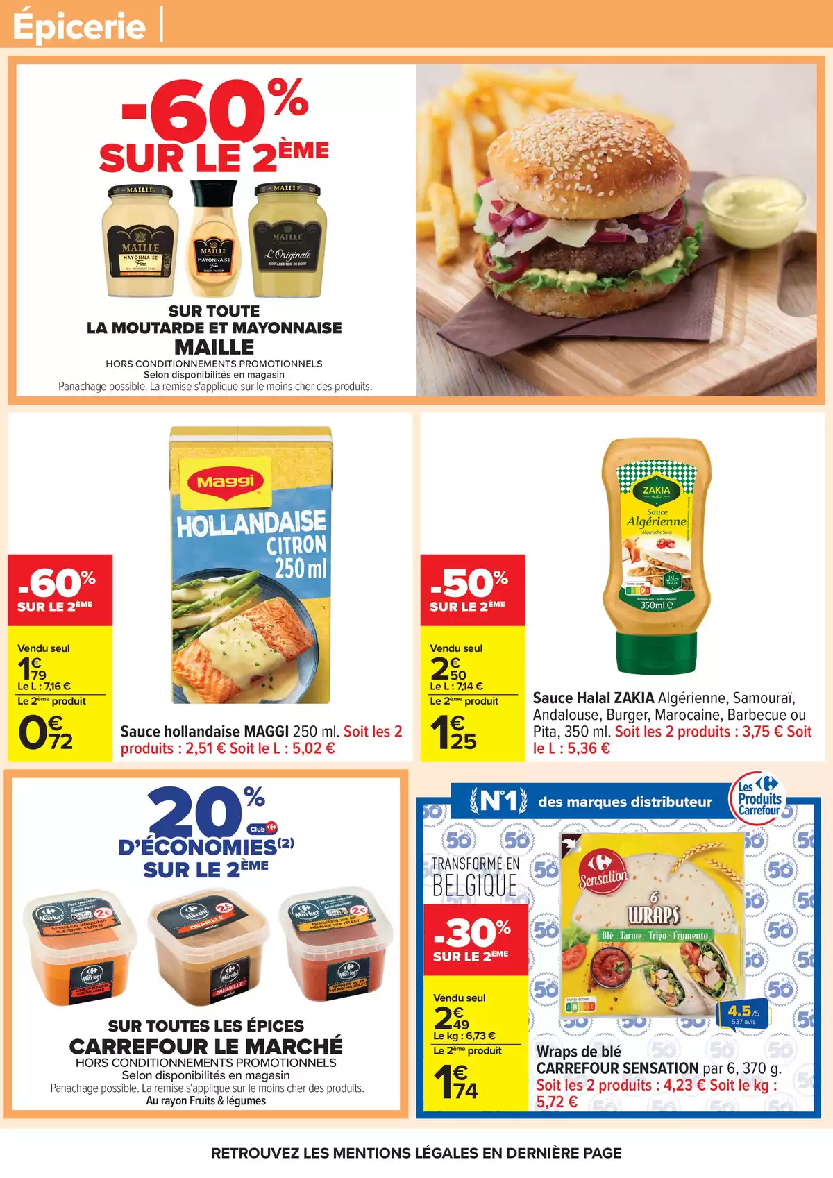 Ofertas de Carrefour Francia de 31 marzo a 13 abril 2026 FIESTA CREPES