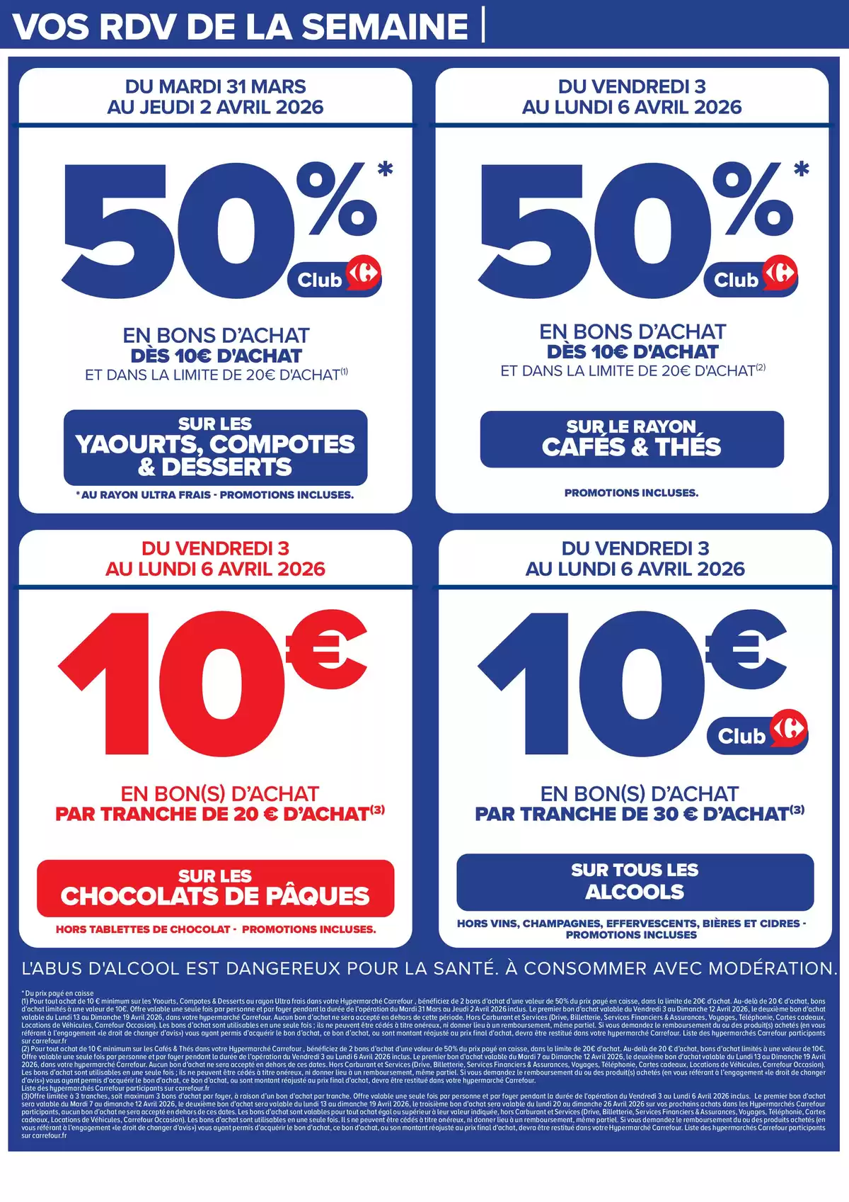 Ofertas de Carrefour Francia de 31 marzo a 13 abril 2026 FIESTA CREPES