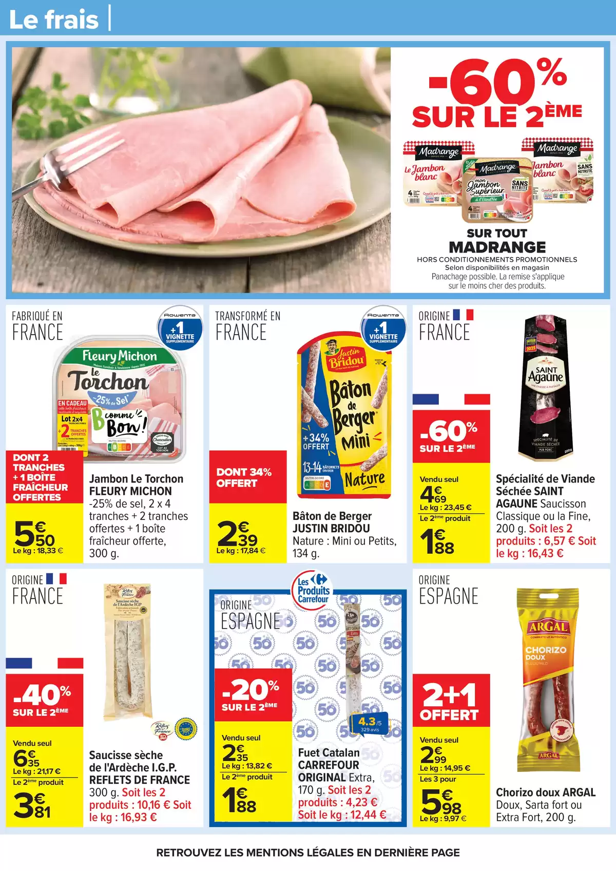 Ofertas de Carrefour Francia de 31 marzo a 13 abril 2026 FIESTA CREPES