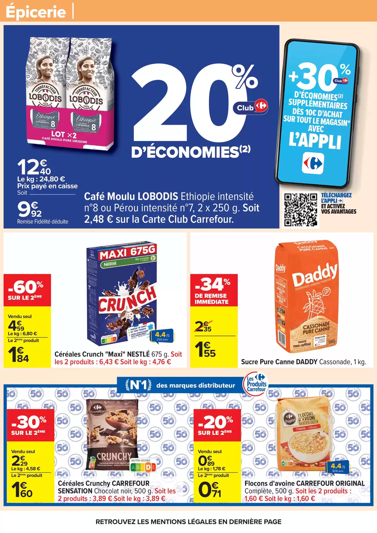 Ofertas de Carrefour Francia de 31 marzo a 13 abril 2026 FIESTA CREPES