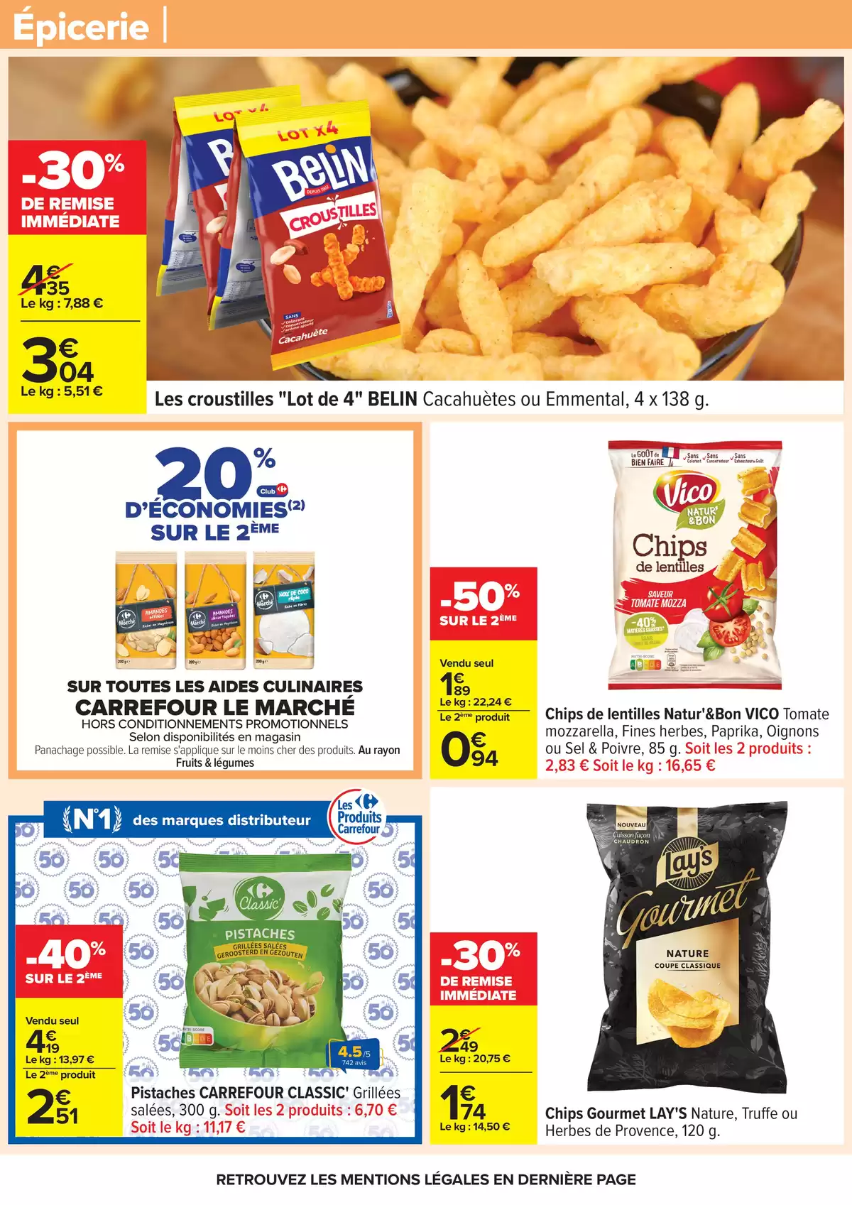 Ofertas de Carrefour Francia de 31 marzo a 13 abril 2026 FIESTA CREPES