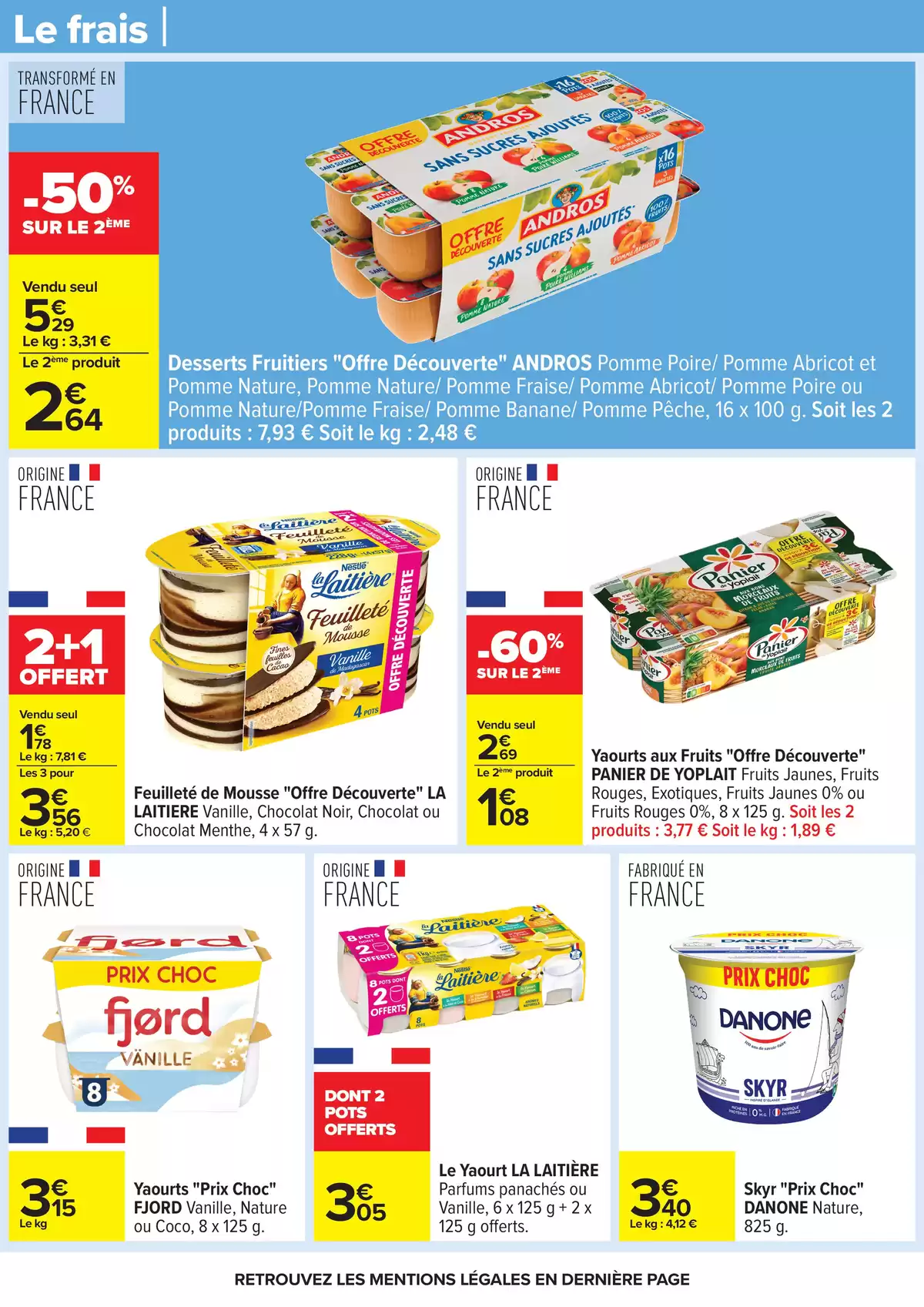 Ofertas de Carrefour Francia de 31 marzo a 13 abril 2026 FIESTA CREPES
