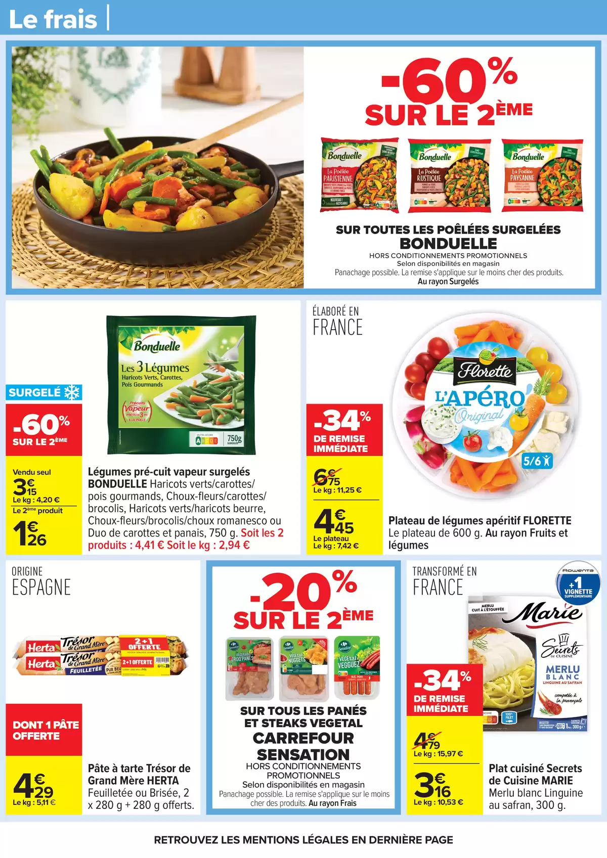 Ofertas de Carrefour Francia de 31 marzo a 13 abril 2026 FIESTA CREPES