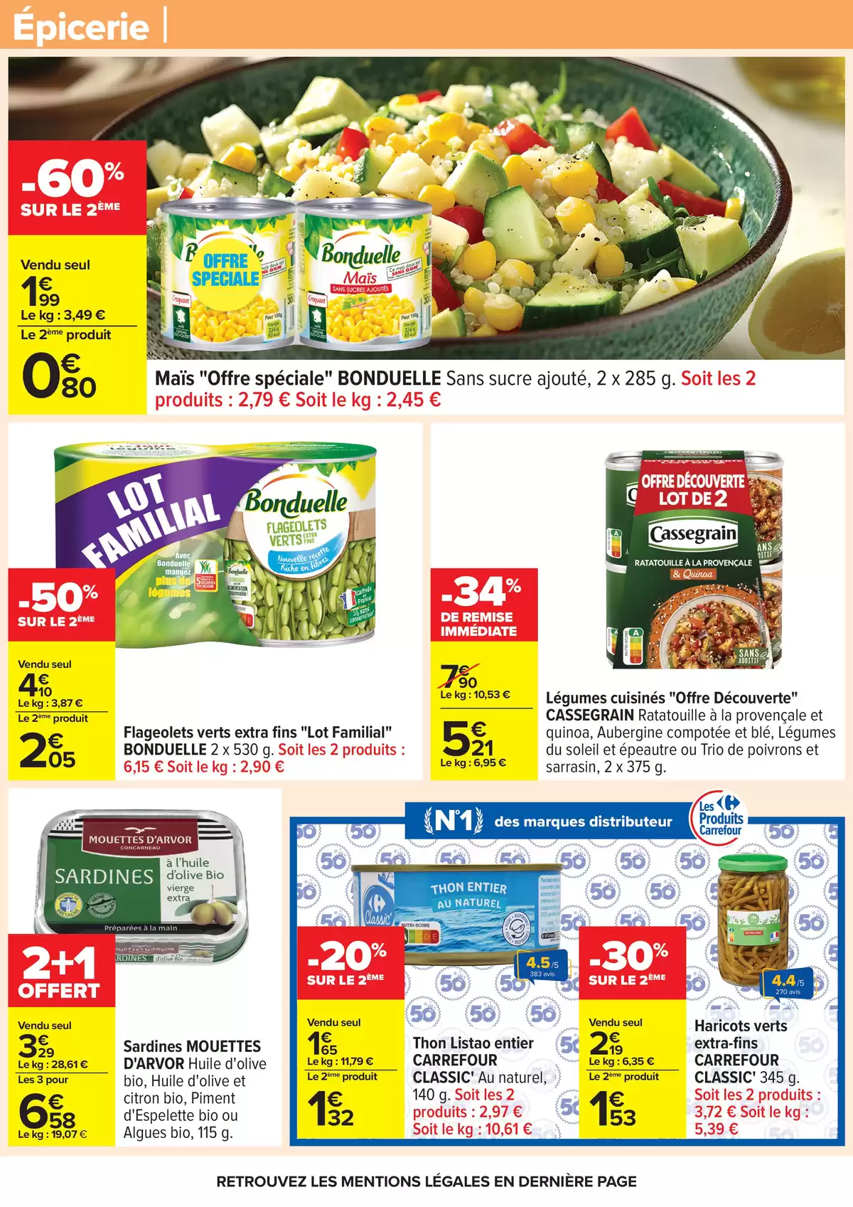 Ofertas de Carrefour Francia de 31 marzo a 13 abril 2026 FIESTA CREPES