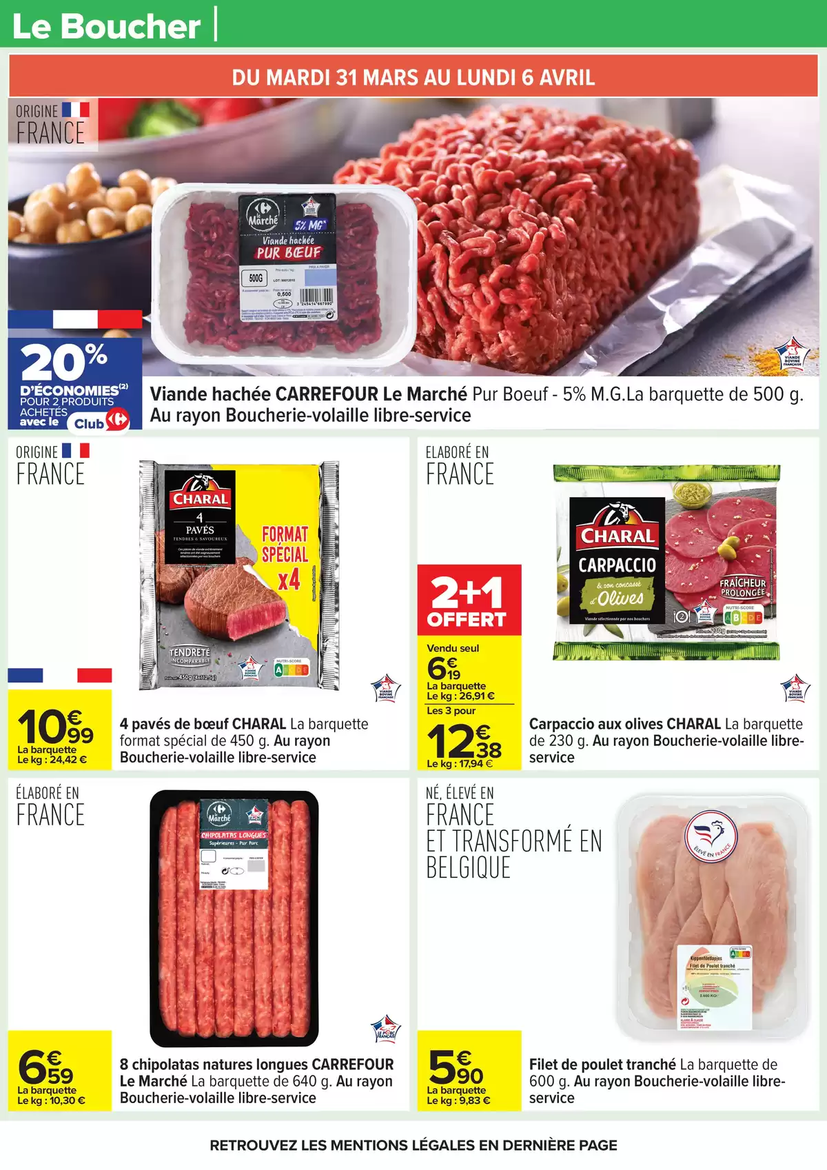 Ofertas de Carrefour Francia de 31 marzo a 13 abril 2026 FIESTA CREPES