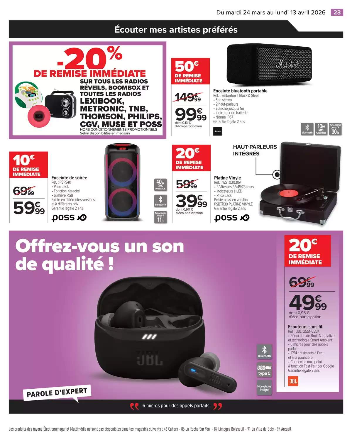 Ofertas de Carrefour Francia de 24 marzo a 13 abril 2026 Hagan Entrar las Buenas Ofertas de Primavera