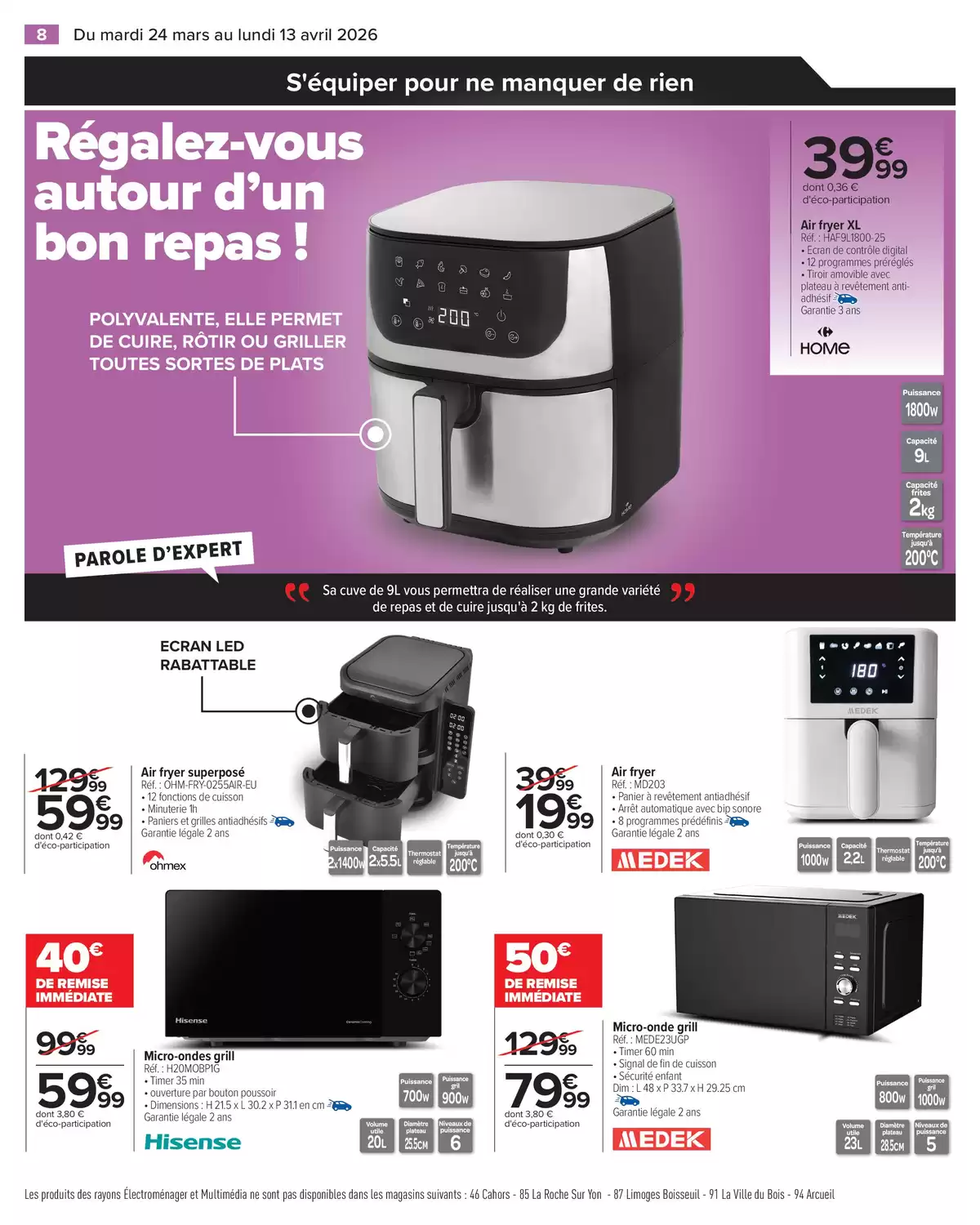 Ofertas de Carrefour Francia de 24 marzo a 13 abril 2026 Hagan Entrar las Buenas Ofertas de Primavera