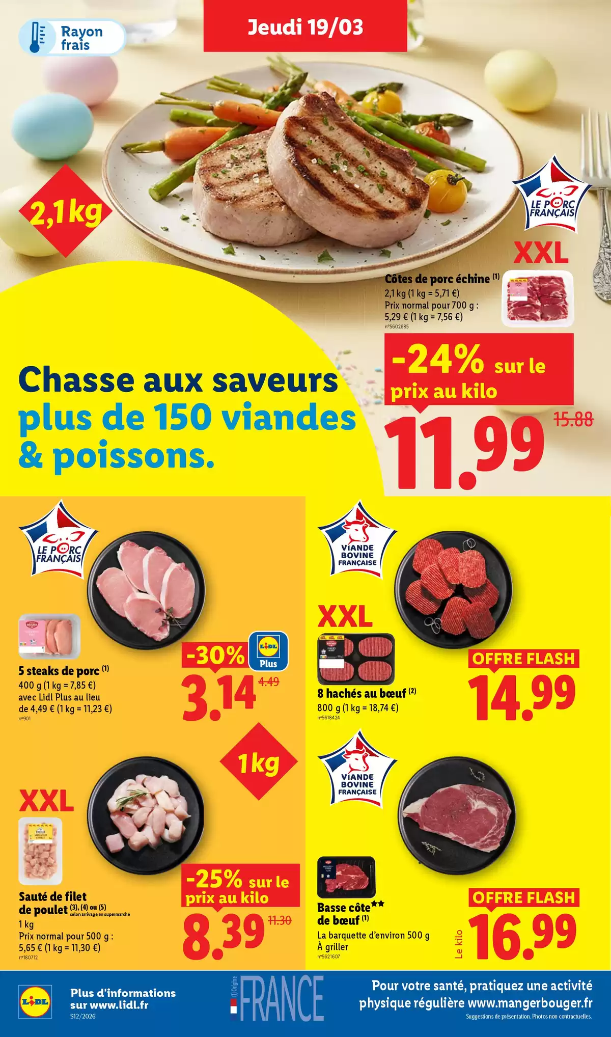 Offres Lidl France de 20 à 25 mars 2026 De Bons Produits pour Pâques, Ça Vaut le Coup