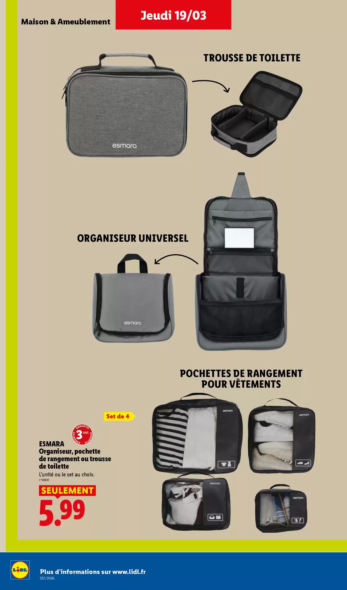 Offres Lidl France de 20 à 25 mars 2026 De Bons Produits pour Pâques, Ça Vaut le Coup