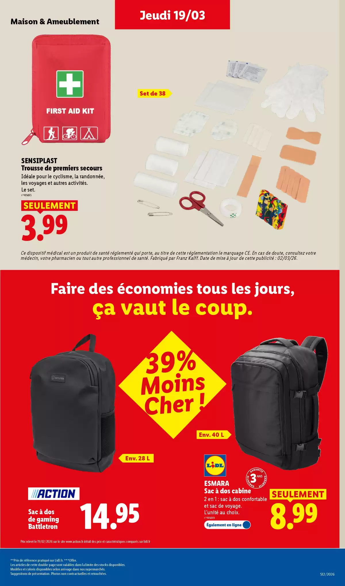 Offres Lidl France de 20 à 25 mars 2026 De Bons Produits pour Pâques, Ça Vaut le Coup