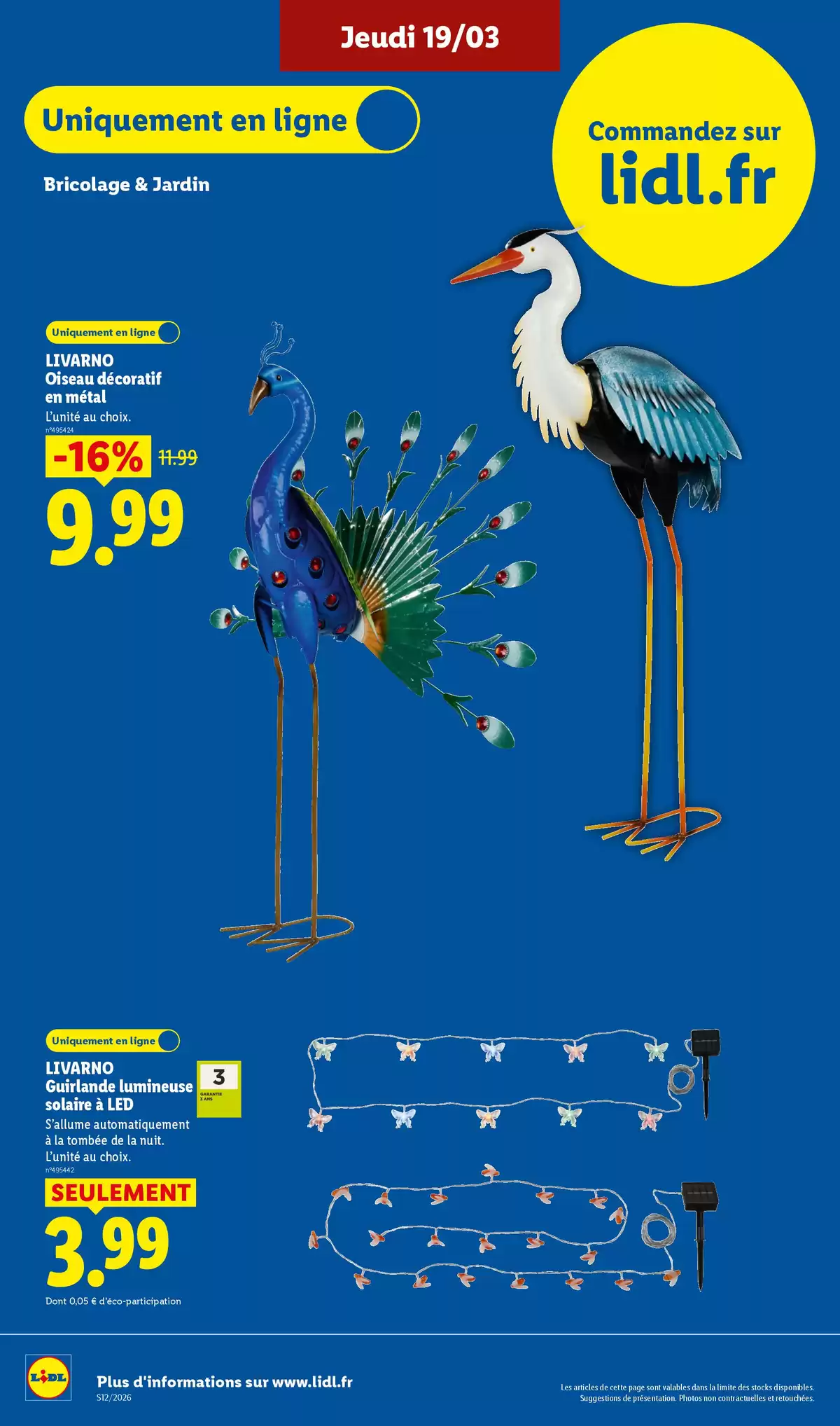 Offres Lidl France de 20 à 25 mars 2026 De Bons Produits pour Pâques, Ça Vaut le Coup