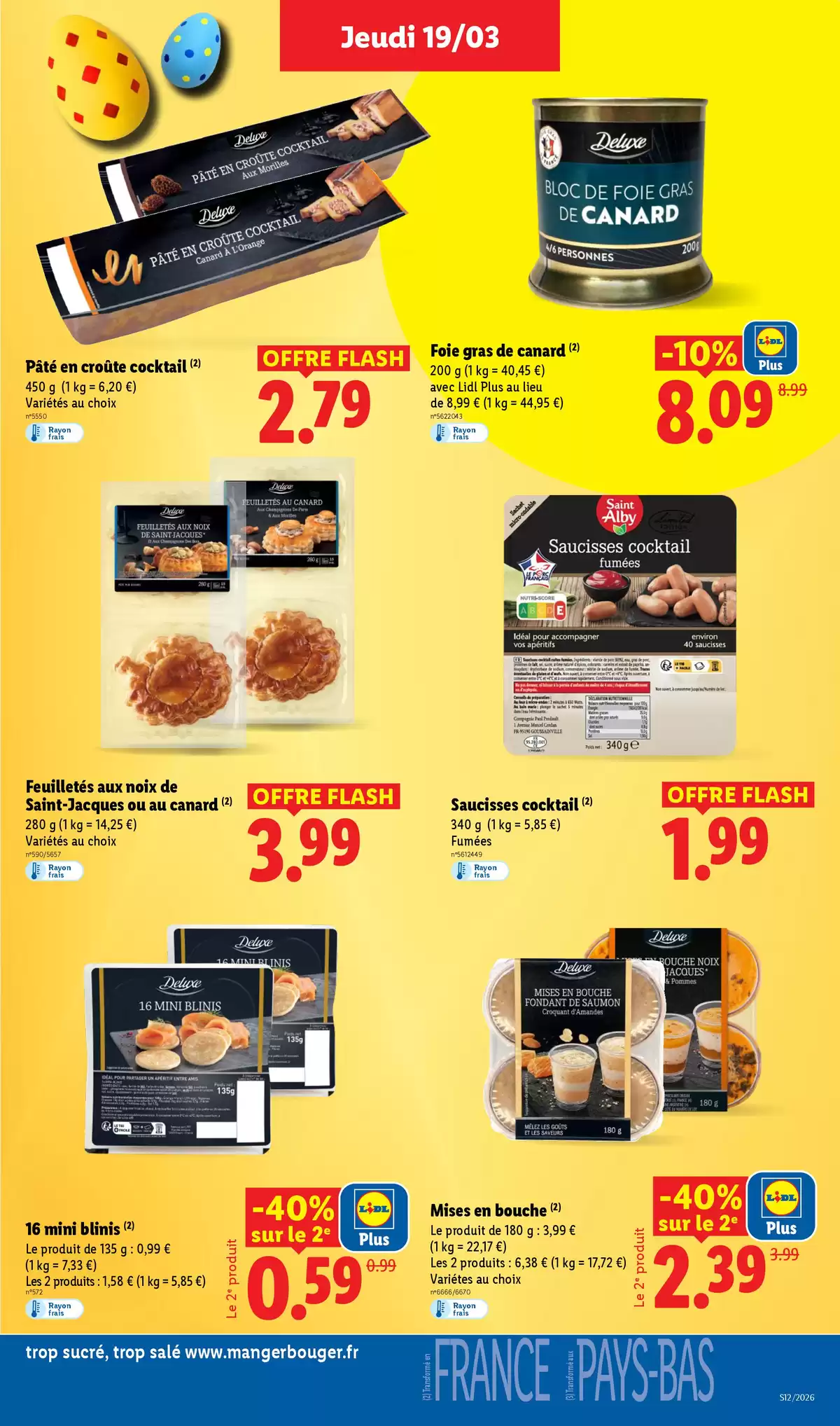 Offres Lidl France de 20 à 25 mars 2026 De Bons Produits pour Pâques, Ça Vaut le Coup