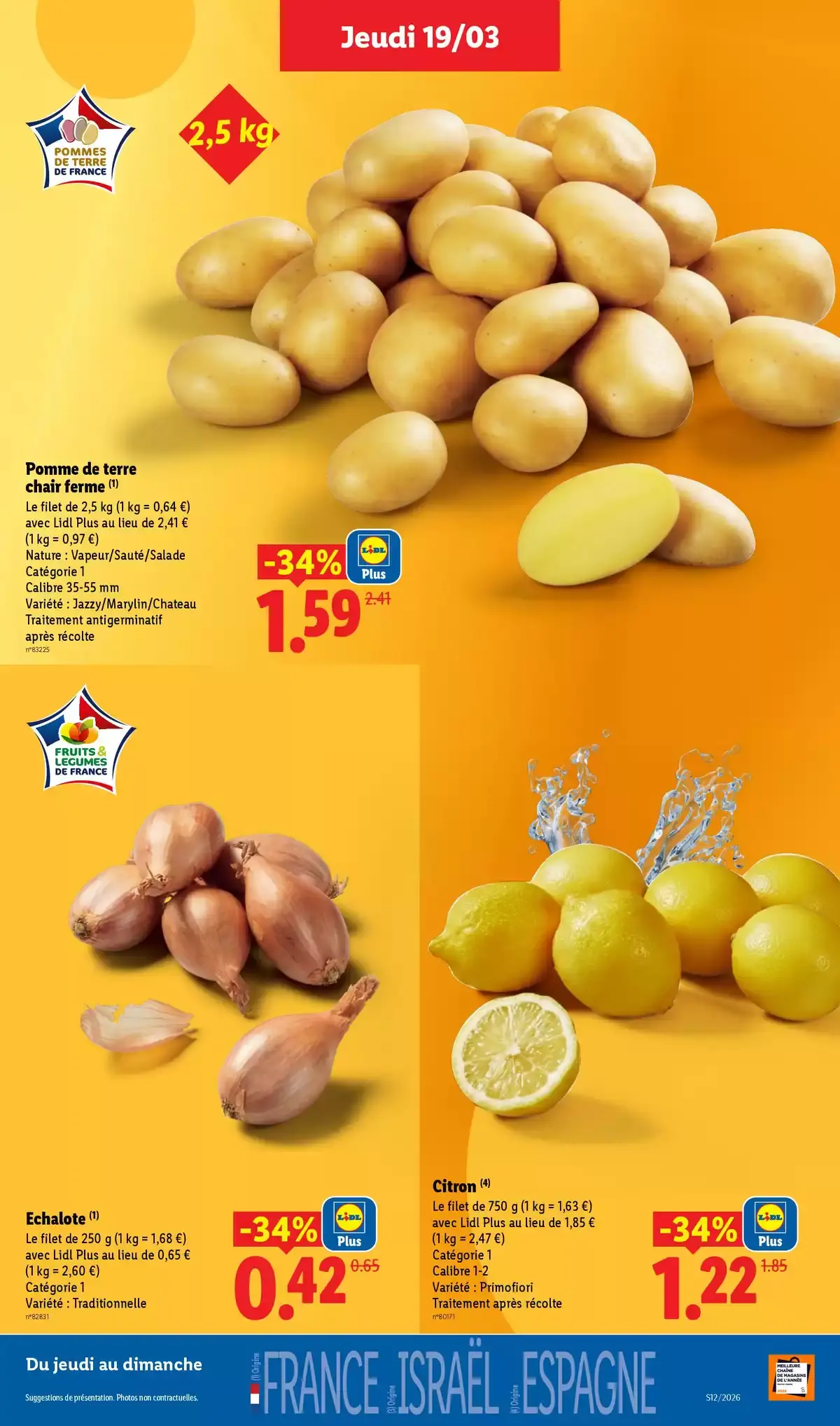 Offres Lidl France de 20 à 25 mars 2026 De Bons Produits pour Pâques, Ça Vaut le Coup