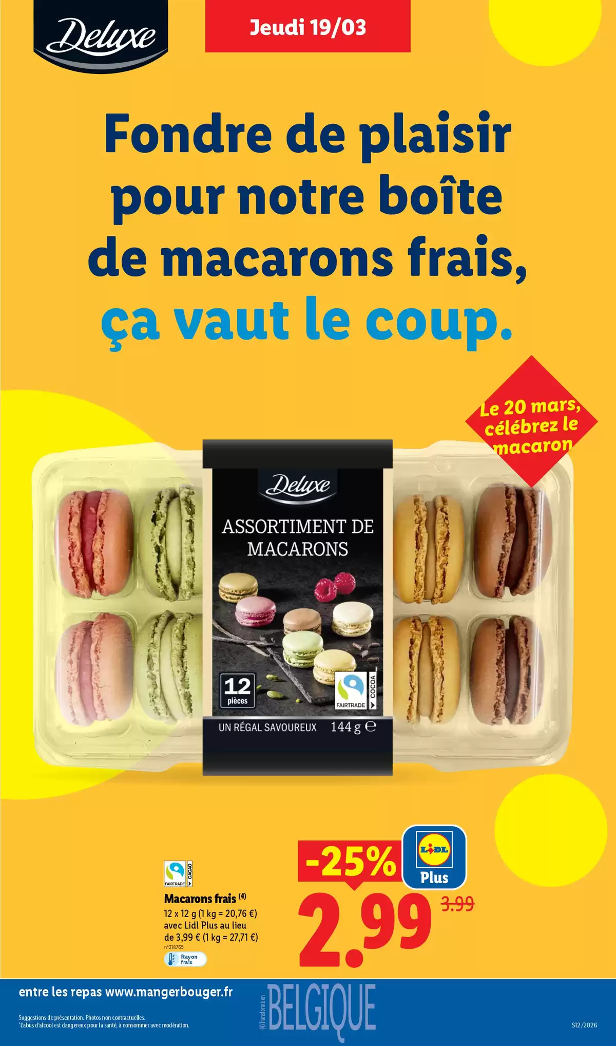 Offres Lidl France de 20 à 25 mars 2026 De Bons Produits pour Pâques, Ça Vaut le Coup