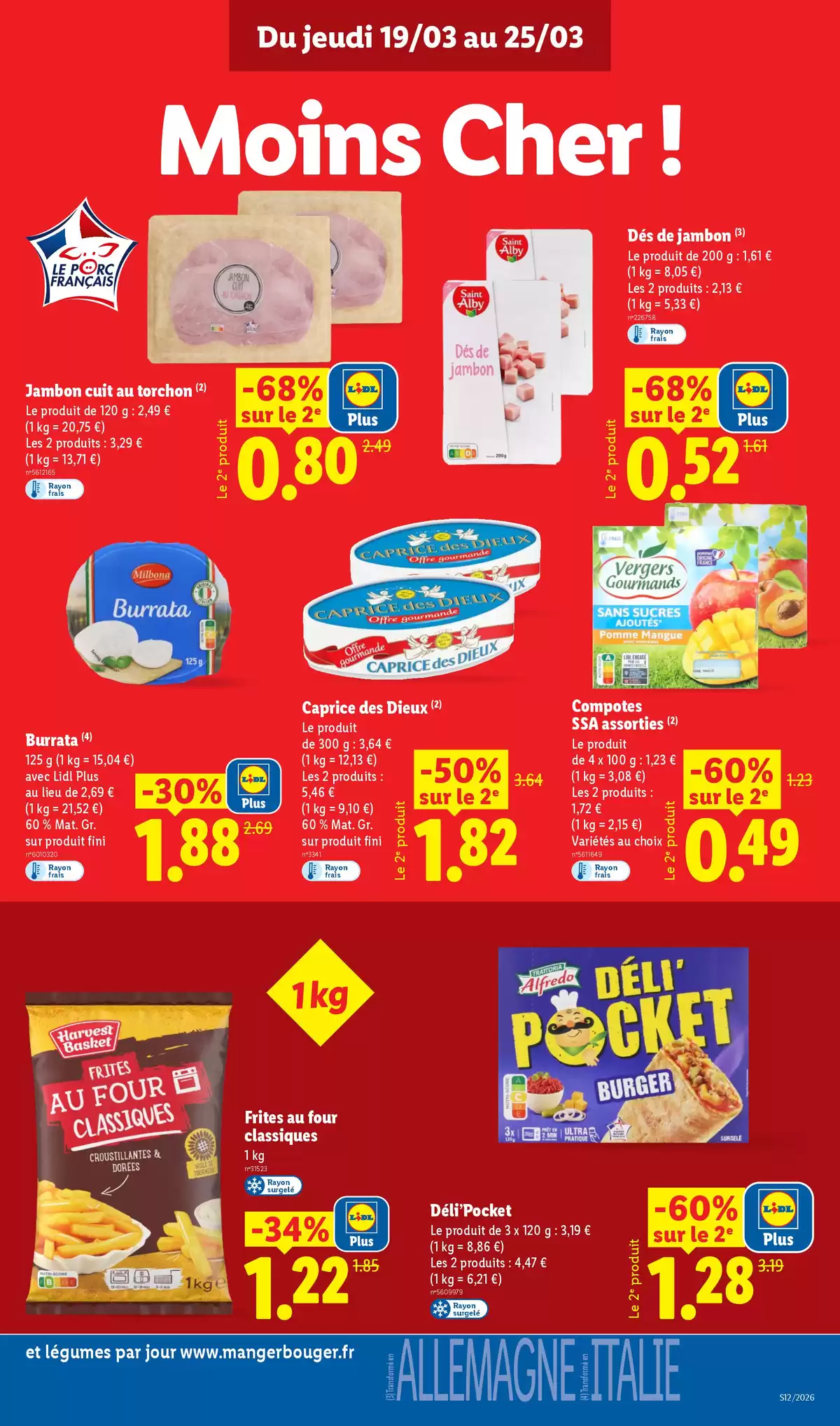 Offres Lidl France de 20 à 25 mars 2026 De Bons Produits pour Pâques, Ça Vaut le Coup
