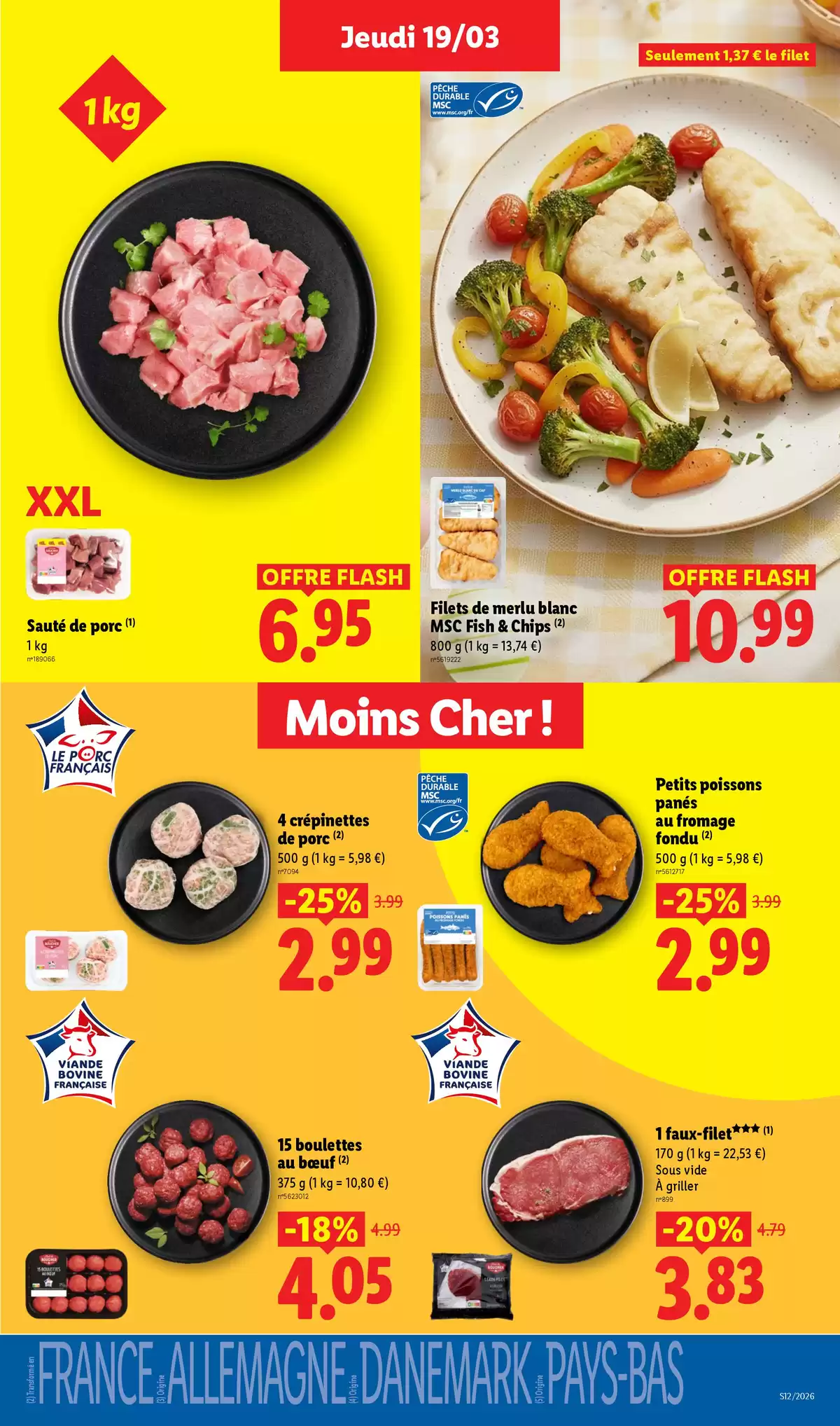 Offres Lidl France de 20 à 25 mars 2026 De Bons Produits pour Pâques, Ça Vaut le Coup