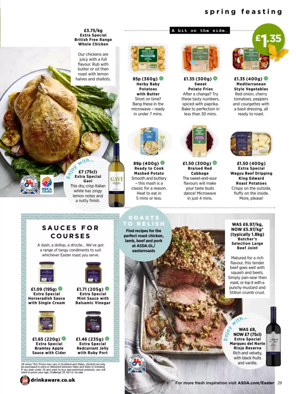 عروض آسدا سوبر ماركت المملكة المتحدة من ١ مارس حتى ٣١ مايو ٢٠٢٦ دليل أسدا الربيعي - آسدا سوبر ماركت - المملكة المتحدة - 1 مارس 2026 – 31 مايو 2026 - صفحة 29