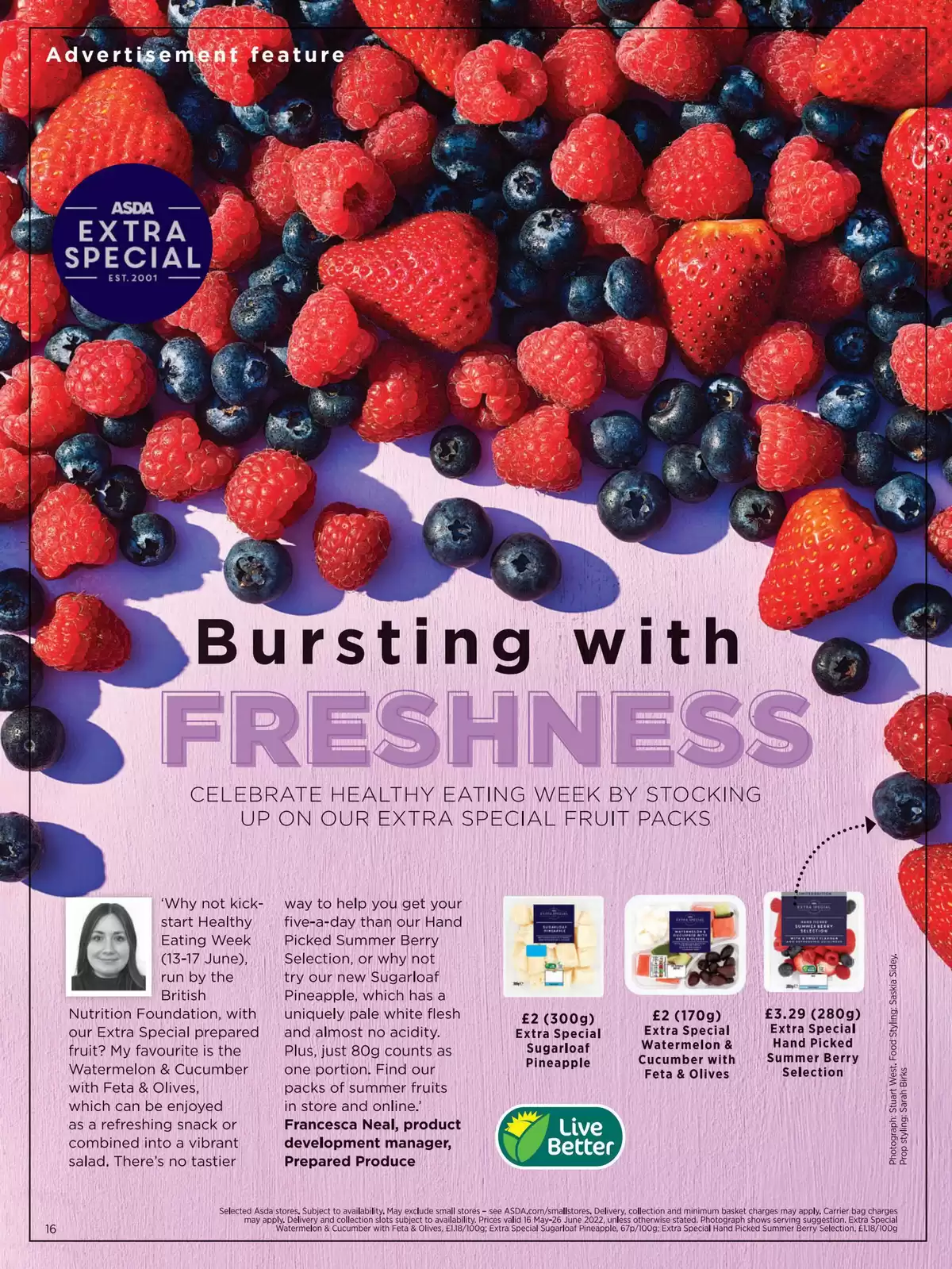 عروض آسدا سوبر ماركت المملكة المتحدة من ١ يونيو حتى ٣١ أغسطس ٢٠٢٦ دليل أسدا الربيعي - آسدا سوبر ماركت - المملكة المتحدة - 1 يونيو 2026 – 31 اغسطس 2026 - صفحة 16