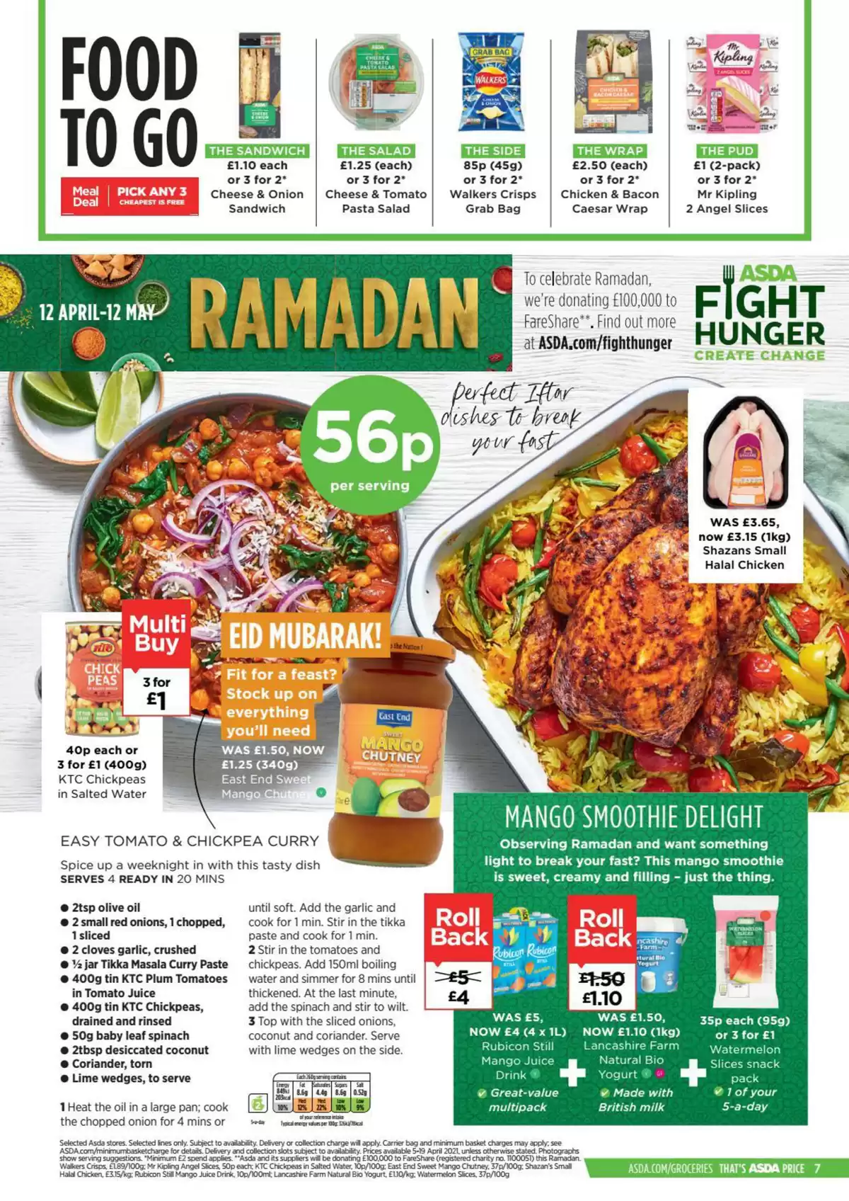 عروض آسدا سوبر ماركت المملكة المتحدة من ٥ حتى ١٩ أبريل ٢٠٢٦ هذا هو سعر أسدا لشهر أبريل - آسدا سوبر ماركت - المملكة المتحدة - 5 ابريل 2026 – 19 ابريل 2026 - صفحة 7