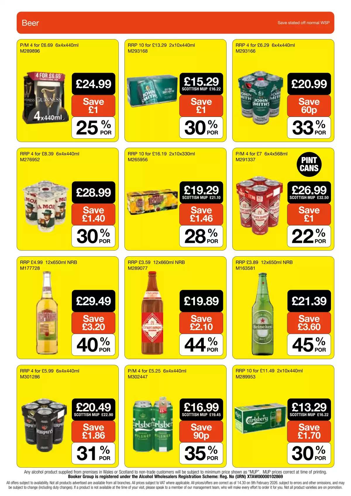 عروض جملة بوكر المملكة المتحدة من ٦ حتى ٢٤ مارس ٢٠٢٦ عروض خاصة لمدة 3 أسابيع - جملة بوكر - المملكة المتحدة - 6 مارس 2026 – 24 مارس 2026 - صفحة 16