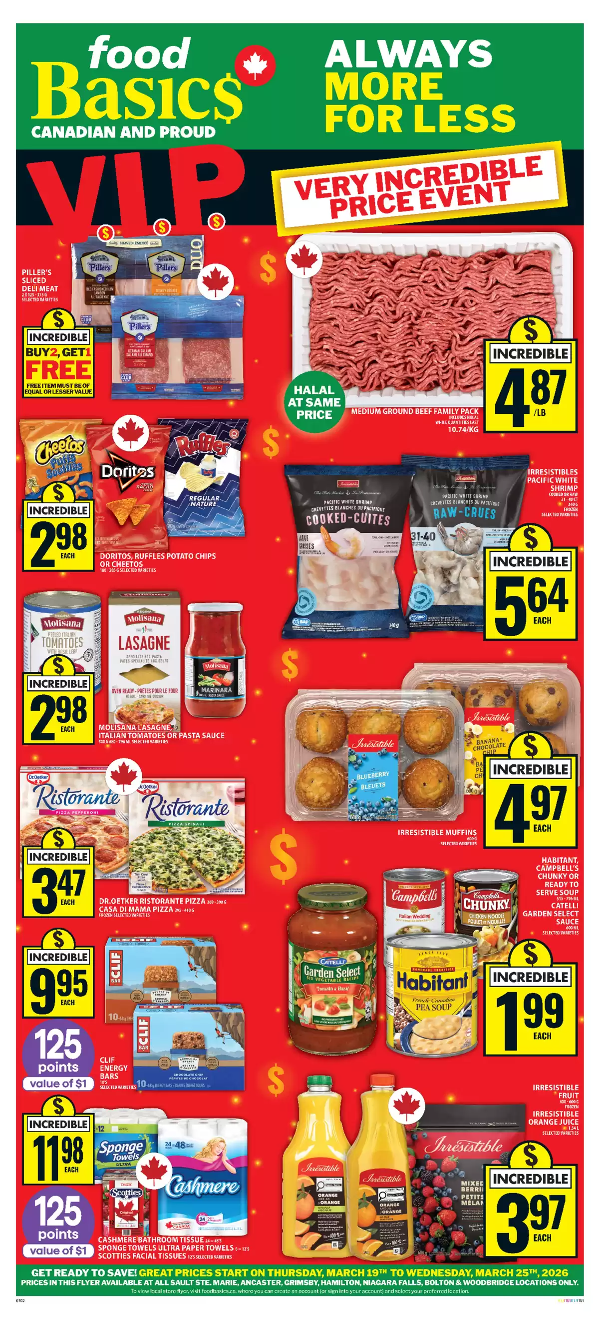 Ofertas de Food Basics Canadá de 19 a 25 marzo 2026 Siempre más por menos - Food Basics - Canadá - 19 marzo 2026 – 25 marzo 2026 - Página 1