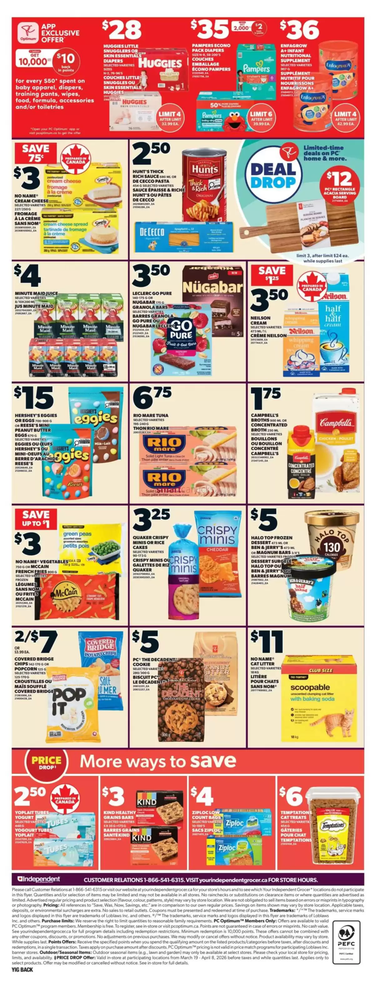 Offres Independent Grocer Canada de 19 à 25 mars 2026 Nouvelles offres à découvrir