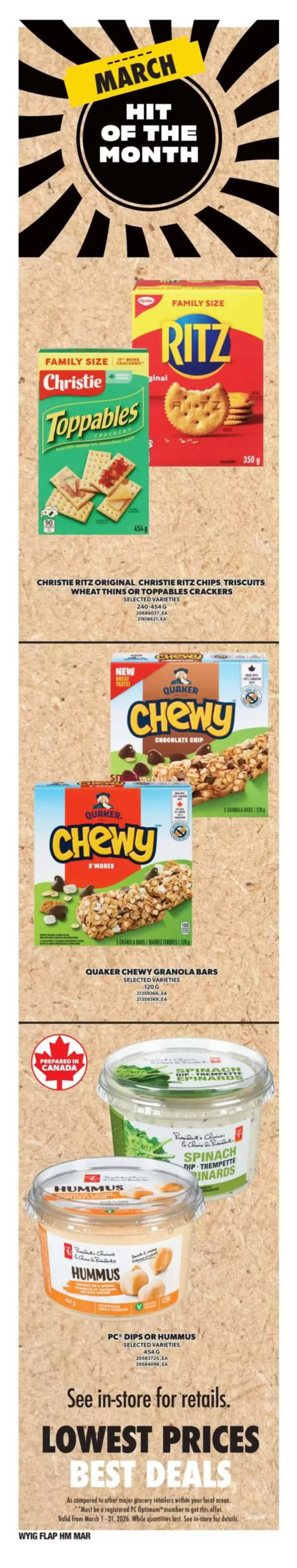 Offres Independent Grocer Canada de 19 à 25 mars 2026 Prospectus hebdomadaire de l'épicerie indépendante