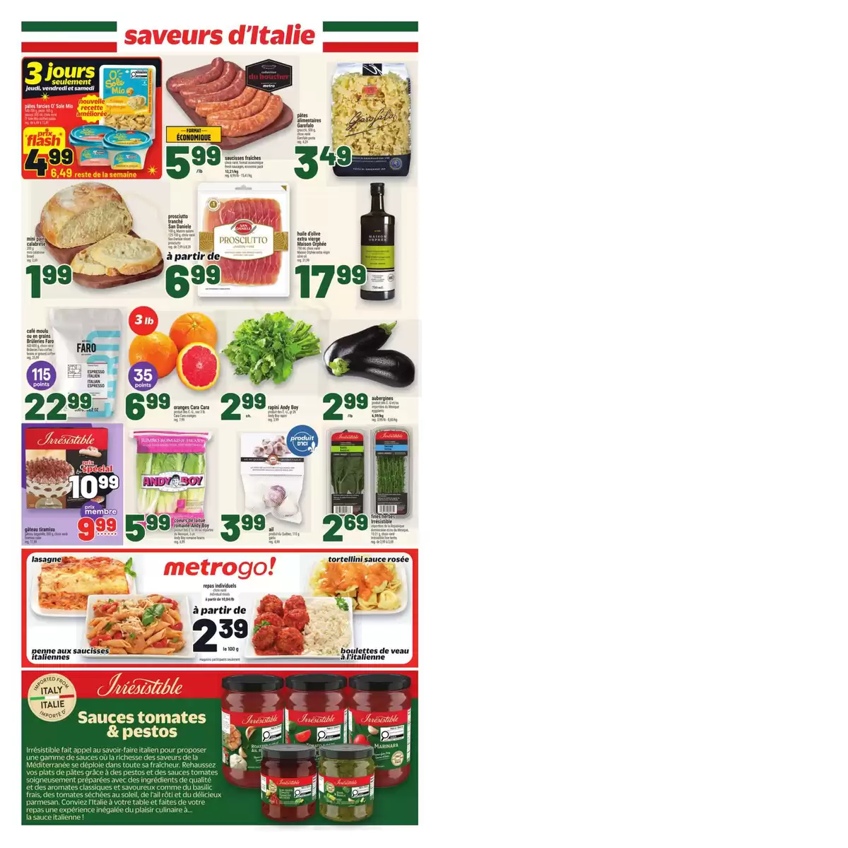Metro supermarket Canada offers from 19 to 25 March 2026 Discounts and promotions