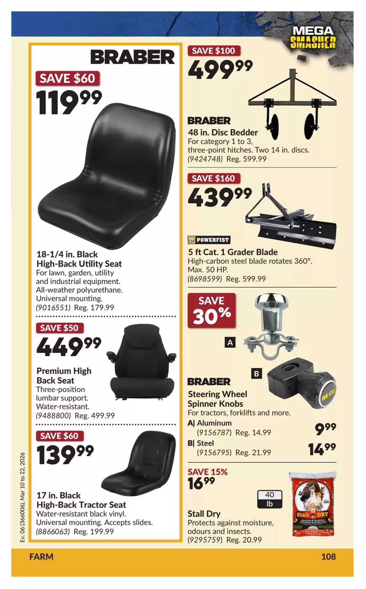 Ofertas de Princess Auto Canadá de 10 a 22 marzo 2026 Ofertas Mega Smasher