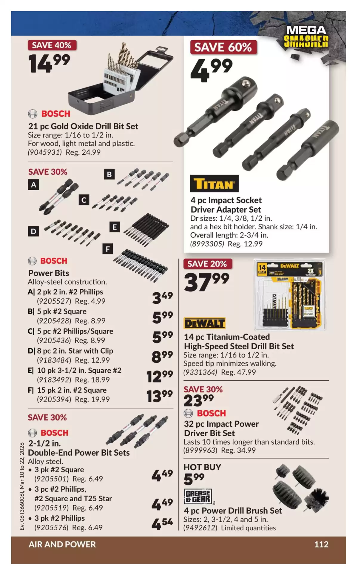 Ofertas de Princess Auto Canadá de 10 a 22 marzo 2026 Ofertas Mega Smasher