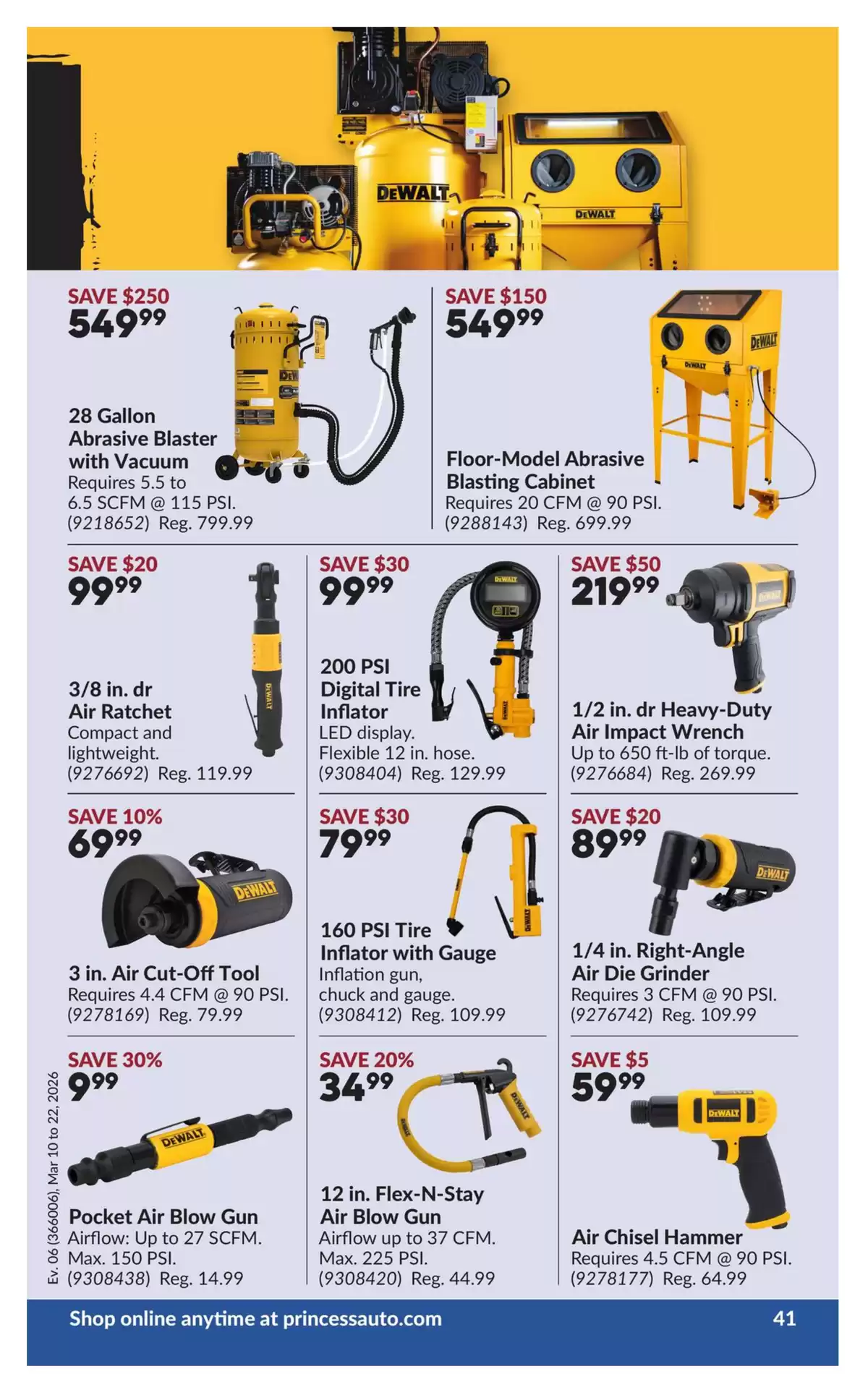 Ofertas de Princess Auto Canadá de 10 a 22 marzo 2026 Ofertas Mega Smasher