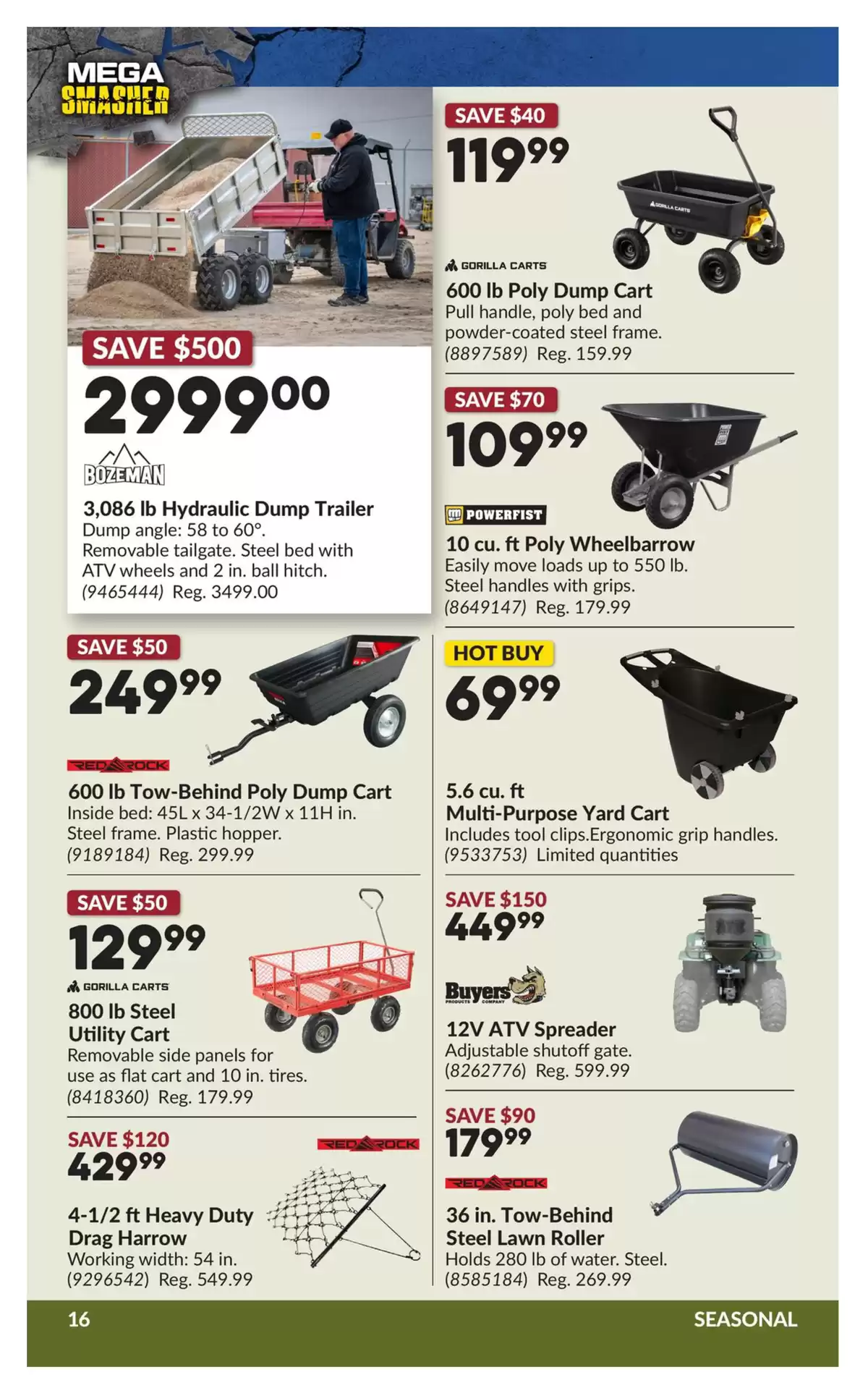 Ofertas de Princess Auto Canadá de 10 a 22 marzo 2026 Ofertas Mega Smasher