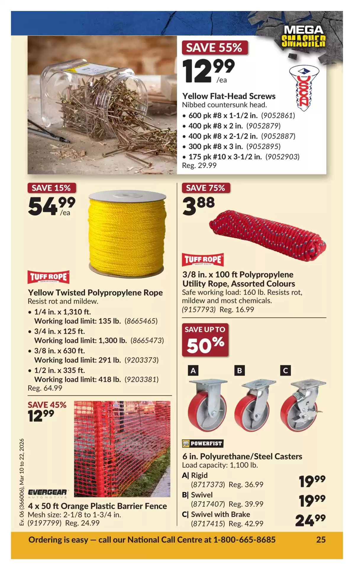 Ofertas de Princess Auto Canadá de 10 a 22 marzo 2026 Ofertas Mega Smasher